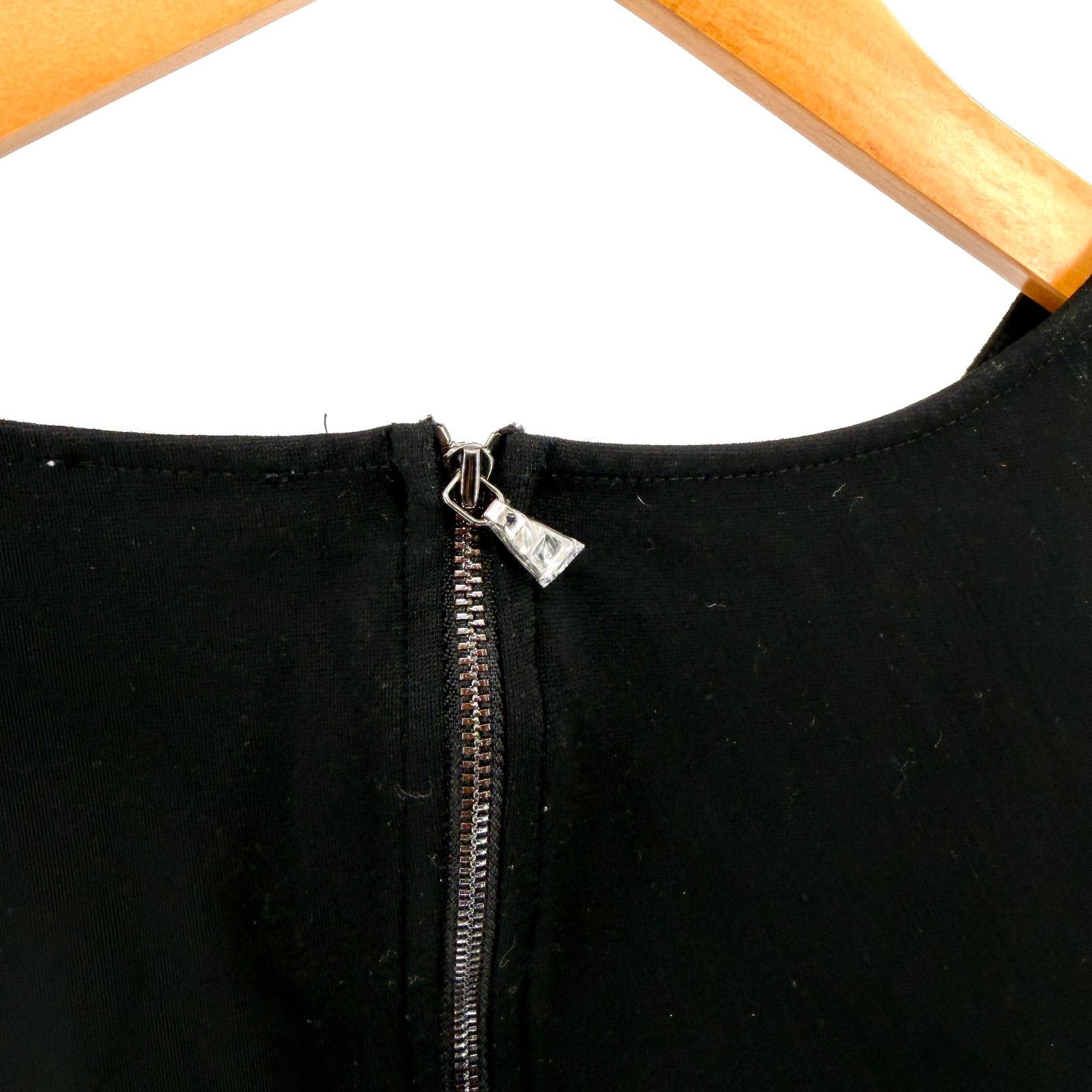 Chicos Black Minimalist Rhinestone Trim Cocktail Shift Dress Size XXL / US 16-18 / IT 52-54 - 5 Thumbnail