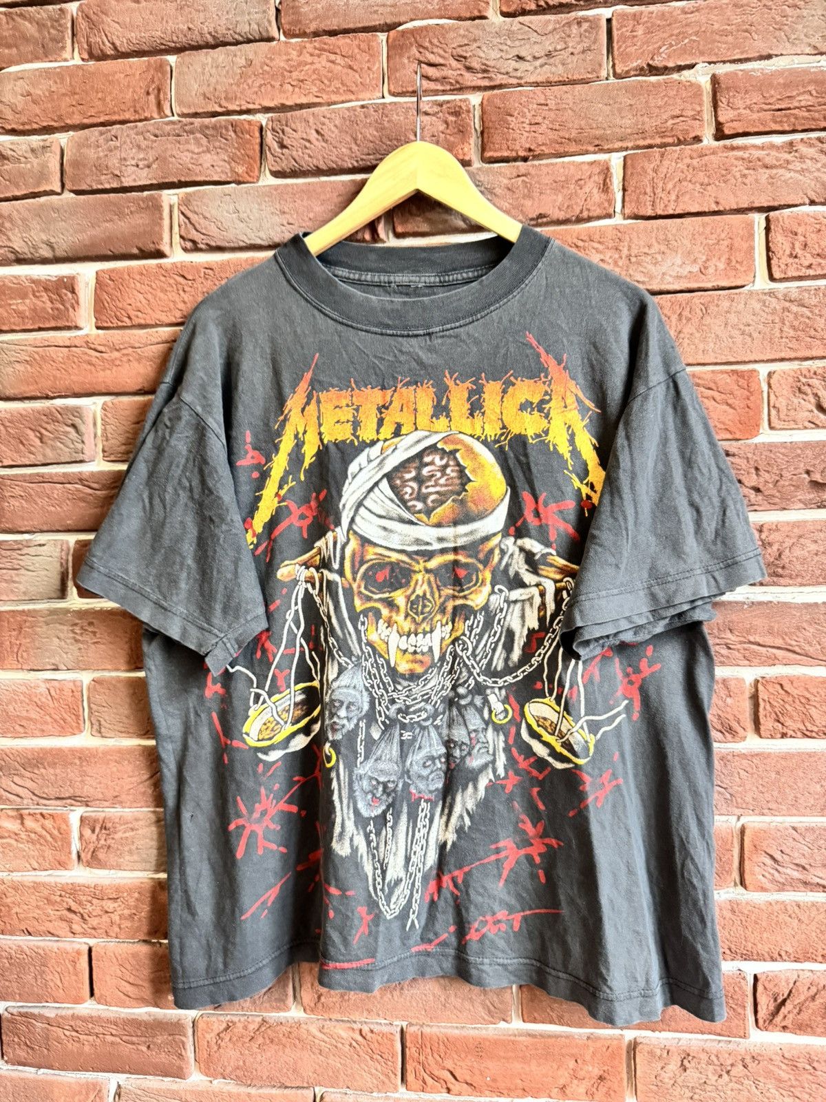 Band Tees Vintage 90s Metallica Spider Print Metal Band Tee L AOP WEB Size US L / EU 52-54 / 3 - 2 Thumbnail