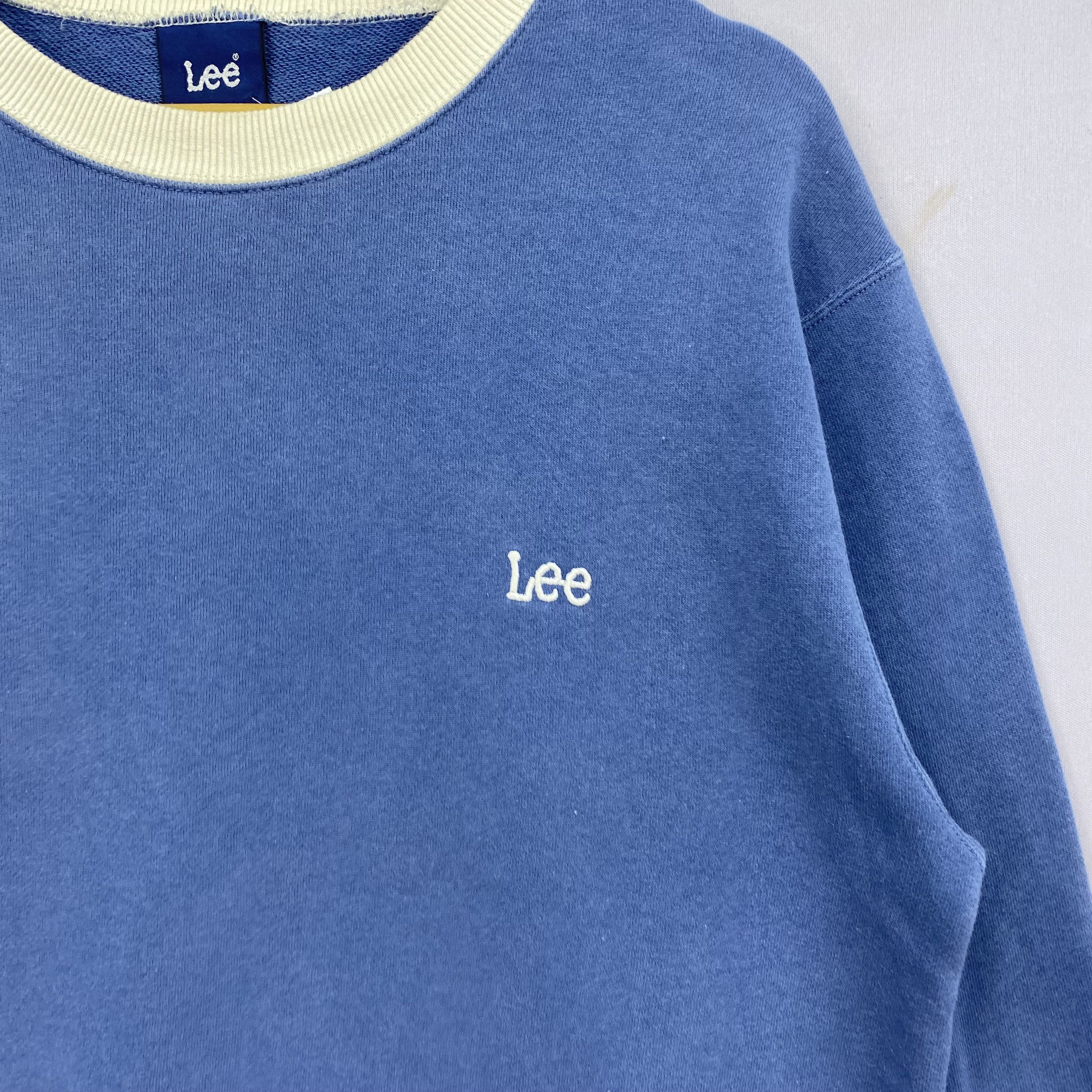 Lee Vintage 90s Lee Sweater Spell Out Script Sweatshirt Jumper Size US S / EU 44-46 / 1 - 6 Thumbnail