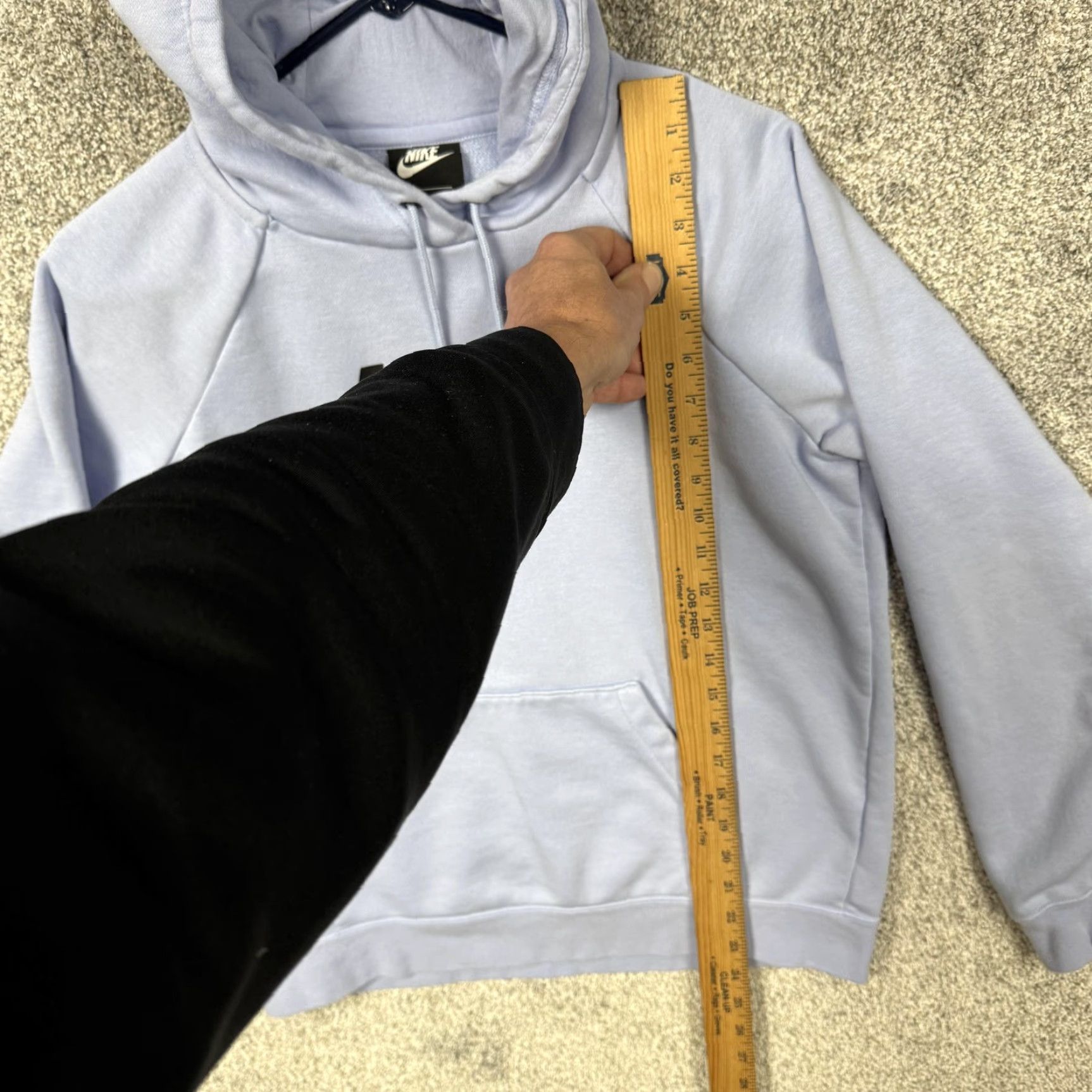 Nike Nike Hoodie Mens M Powder Blue Pullover Fleece Big Logo Sweatshirt Athleisure Size US M / EU 48-50 / 2 - 2 Thumbnail