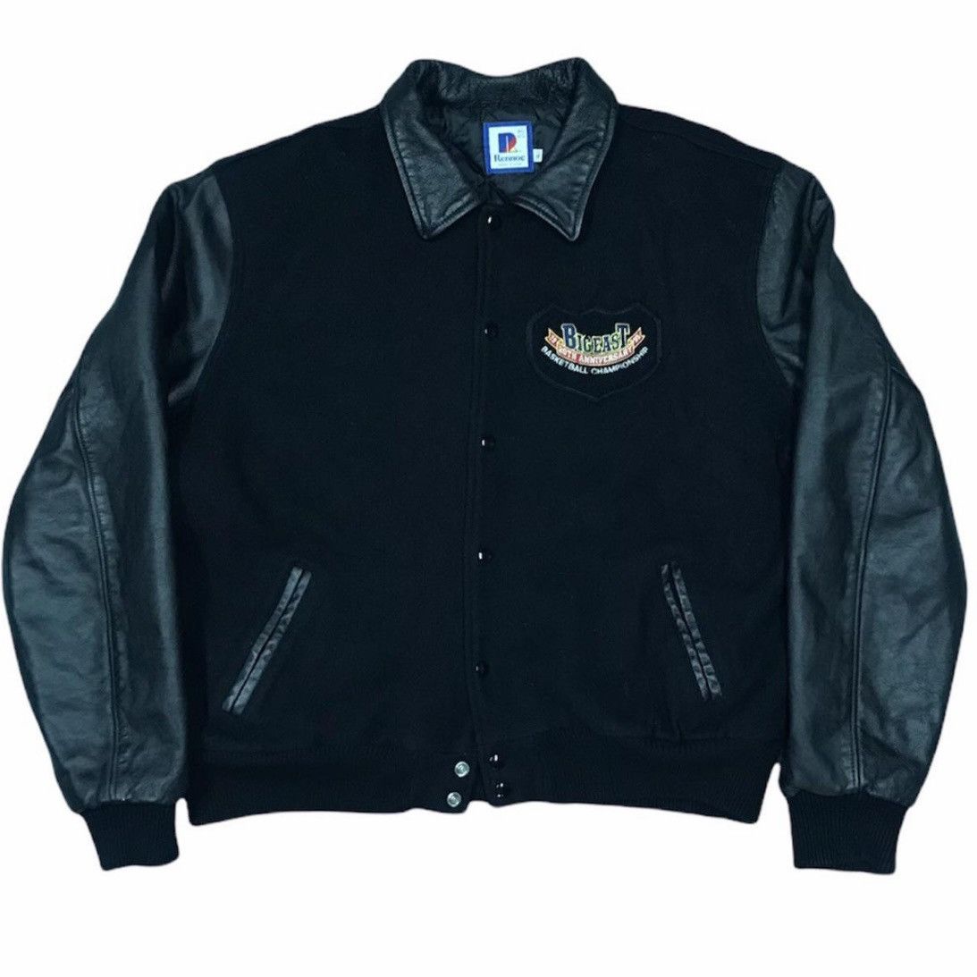 Vintage 1999 BIG EAST Championship Varsity LEATHER Jacket - USA Made Size US XL / EU 56 / 4 - 2 Thumbnail