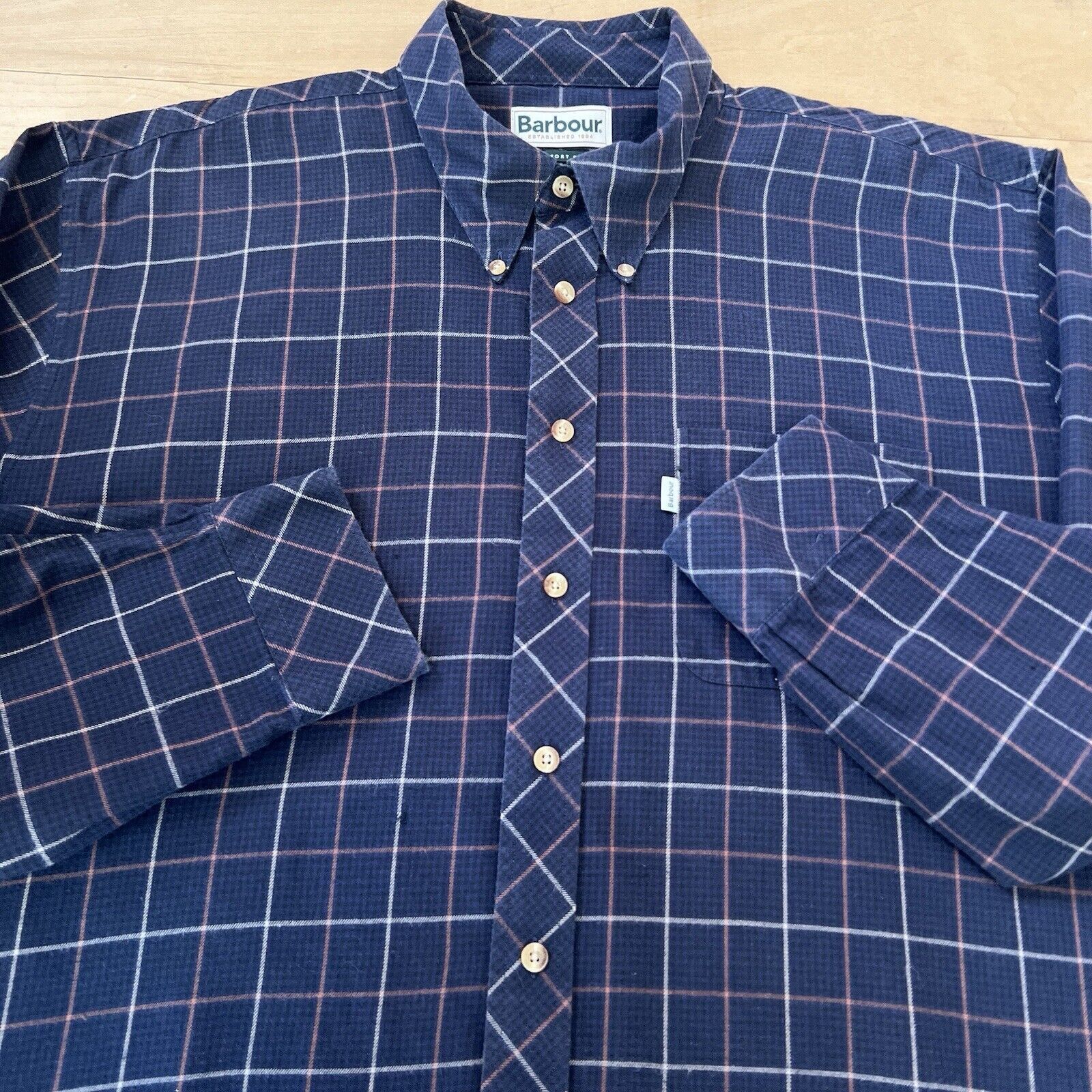 Barbour Barbour Comfort Fit Shirt XL Navy Casual Button Up Size US XL / EU 56 / 4 - 4 Thumbnail