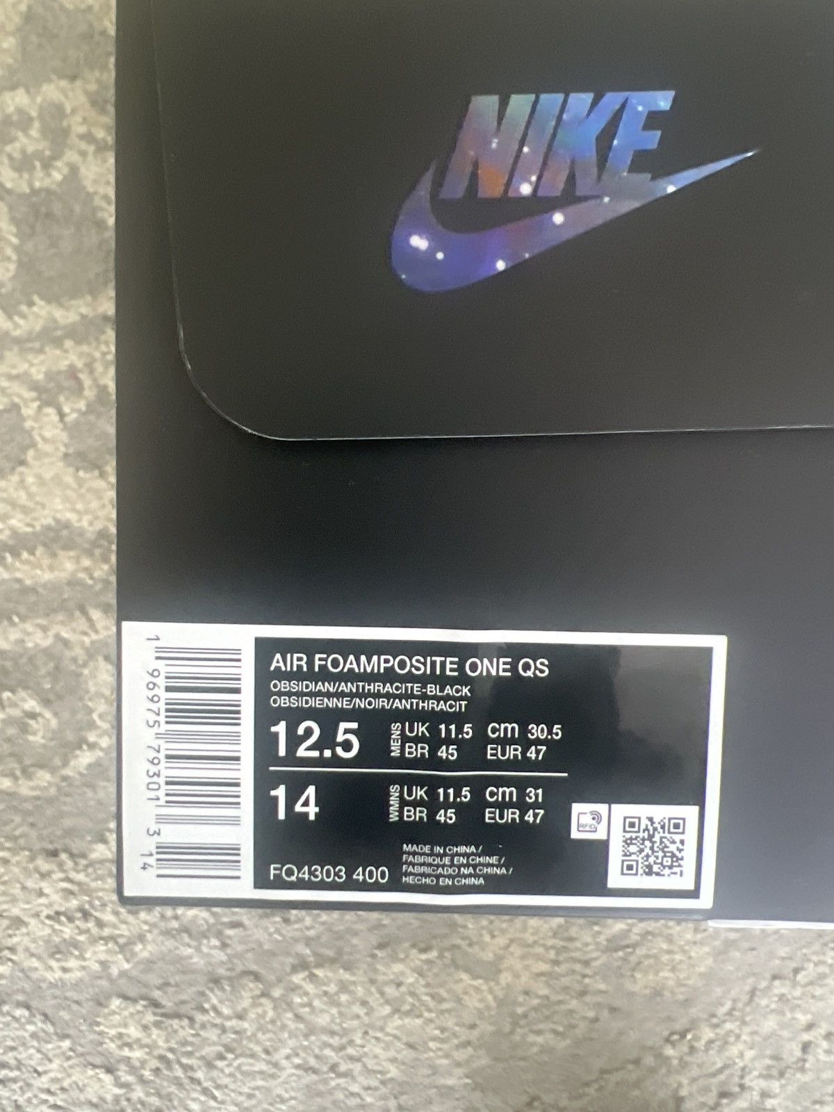 Nike Nike AIR FOAMPOSITE ONE 'GALAXY' 2025 Size US 12.5 / EU 45-46 - 7 Thumbnail