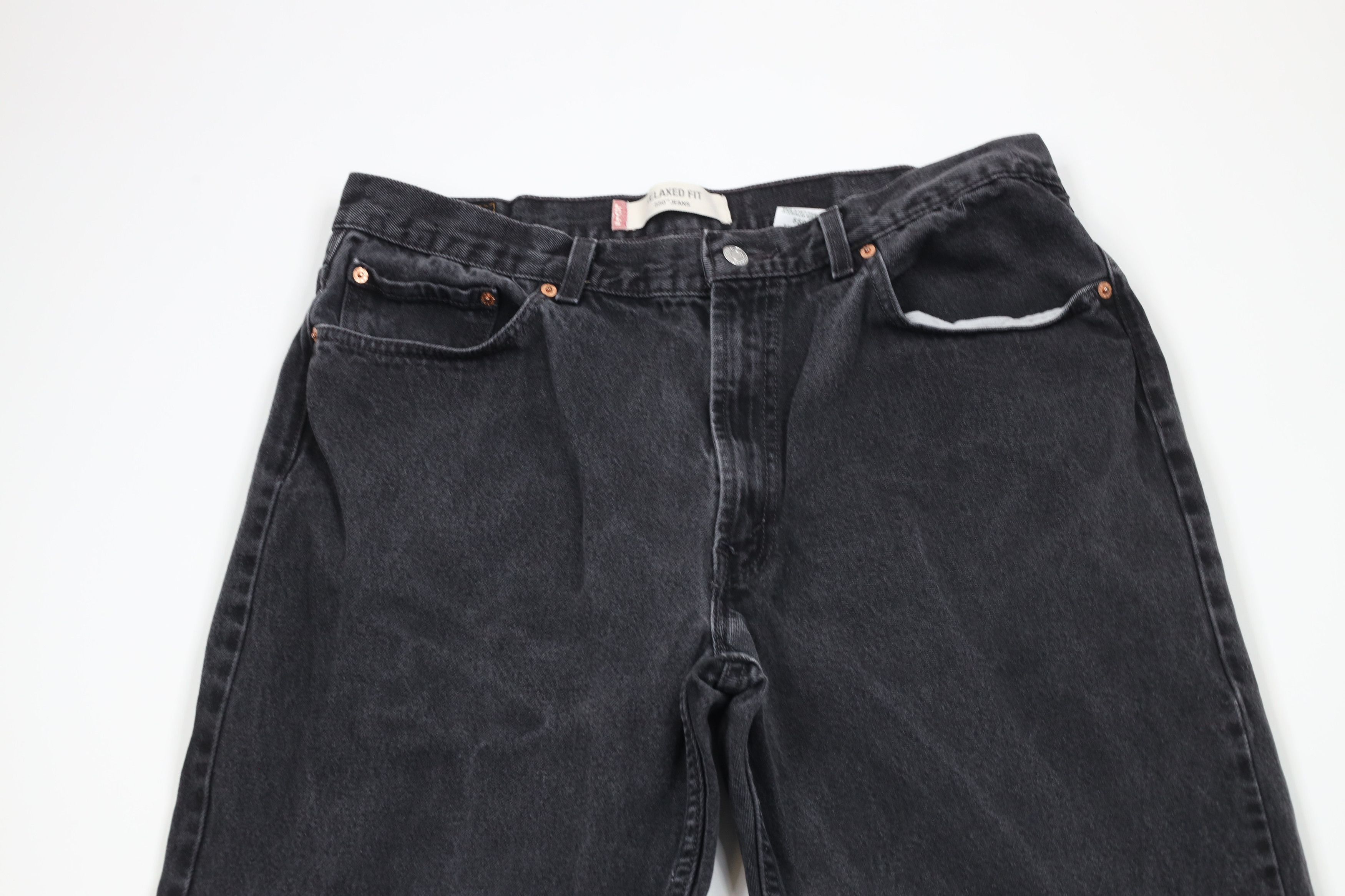 Levi's × Vintage Vintage Y2K 2004 Levis 550 Fit Denim Jeans Black Cotton Size US 38 / EU 54 - 2 Thumbnail