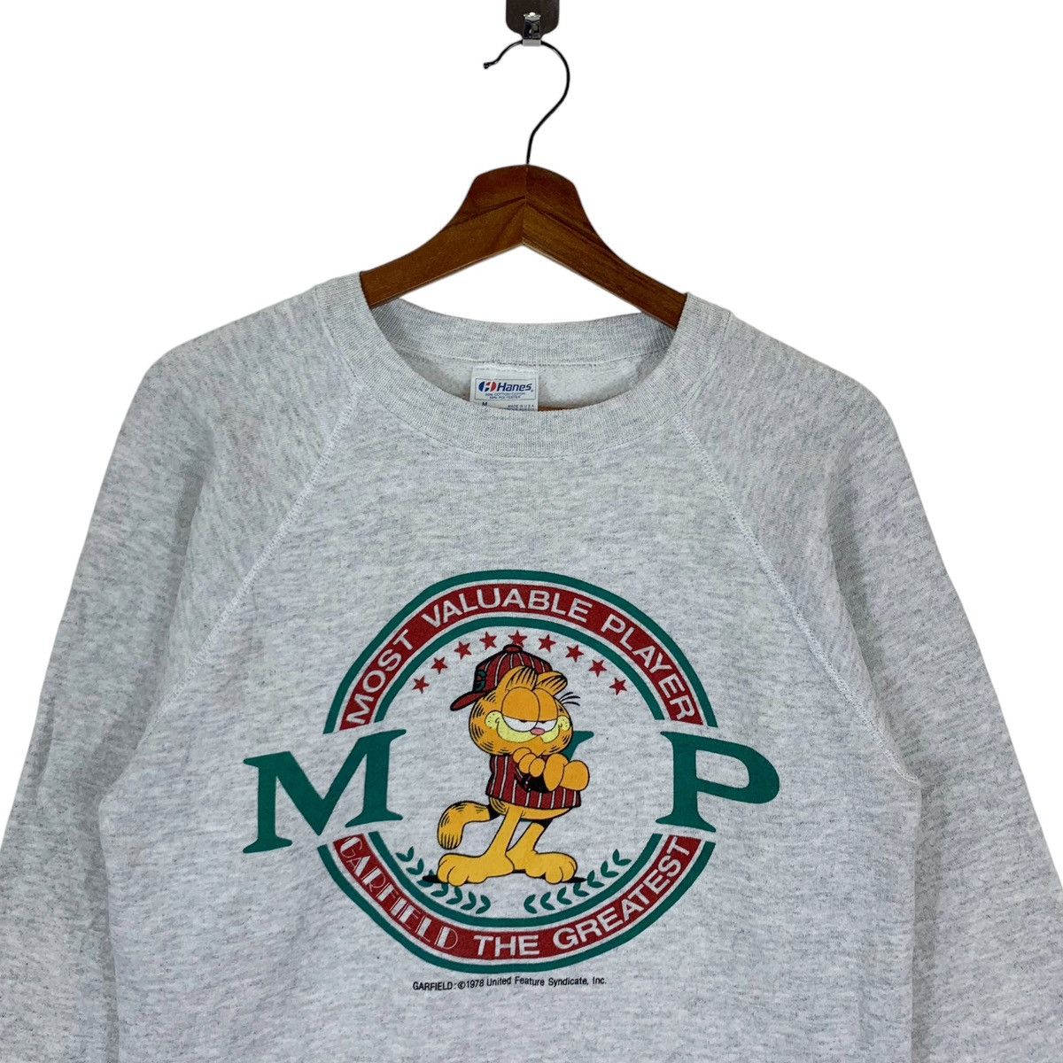 NBA × Vintage VINTAGE 90s GARFIELD CARTOON PULLOVER CREWNECK Size US M / EU 48-50 / 2 - 3 Thumbnail
