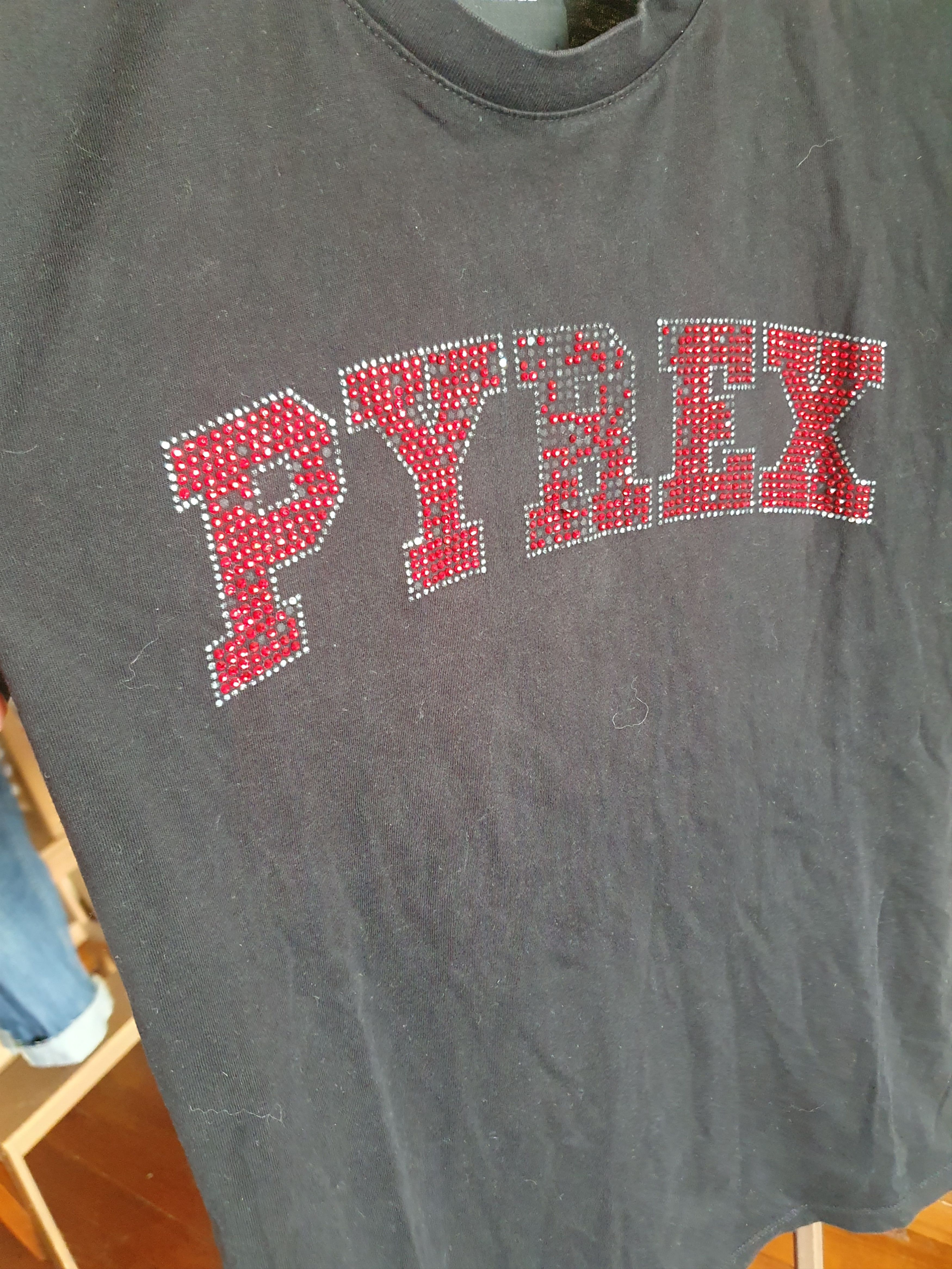 Pyrex Vision Pyrex Woman's Rhinestone Logo Y2K t-shirt sz M Size M / US 6-8 / IT 42-44 - 4 Thumbnail