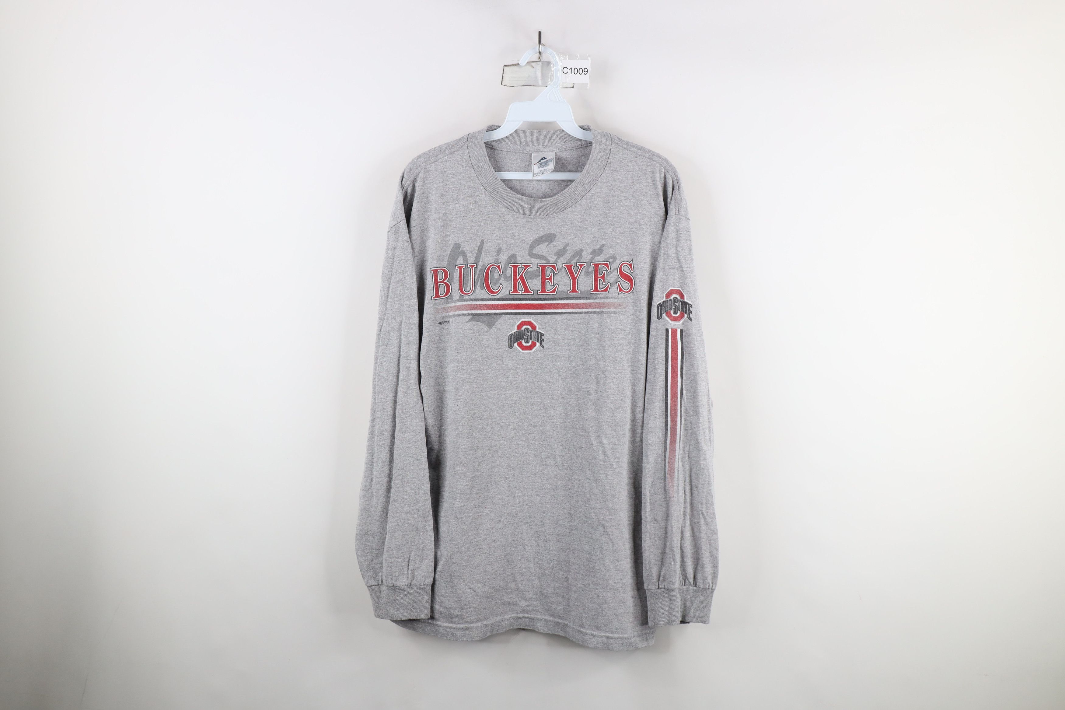 Vintage Vintage 90s Script Ohio State University Long Sleeve T-Shirt Size US M / EU 48-50 / 2 - 1 Thumbnail