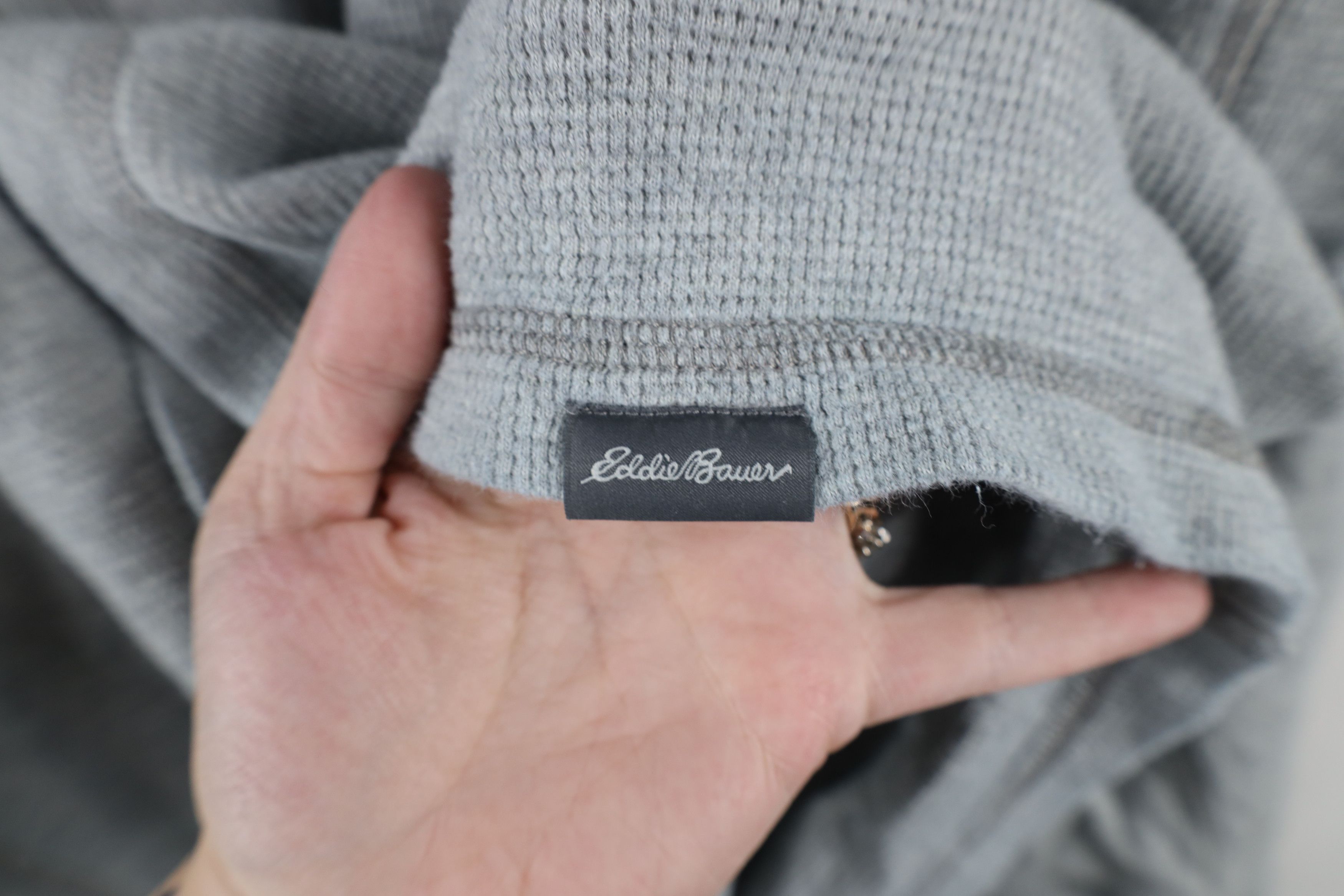 Eddie Bauer × Vintage Vintage Y2K Eddie Bauer Knit Long Sleeve Henley T-Shirt Size US XXL / EU 58 / 5 - 9 Thumbnail