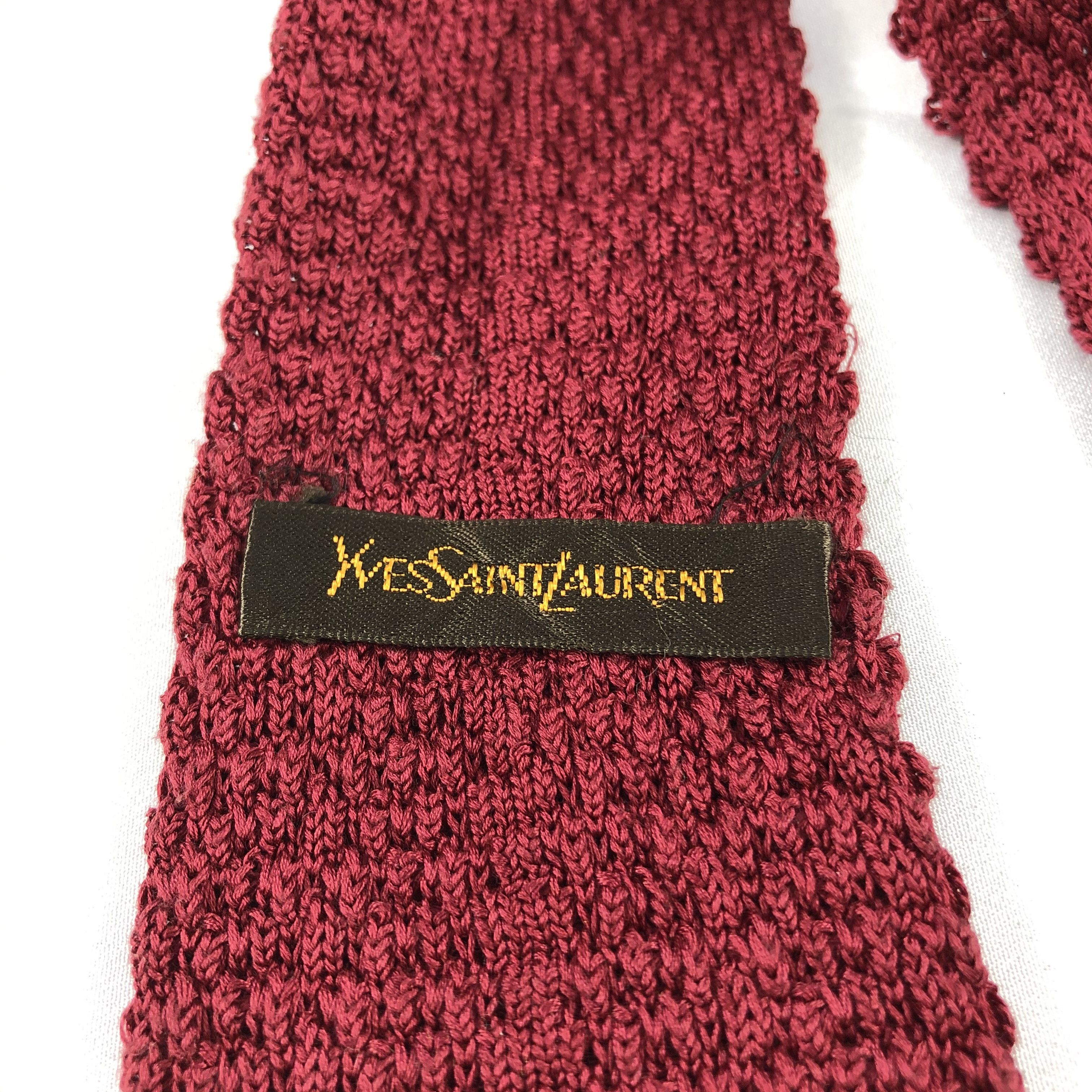 Yves Saint Laurent Yves Saint Laurent Knitted Neck Ties T70 Size ONE SIZE - 4 Thumbnail