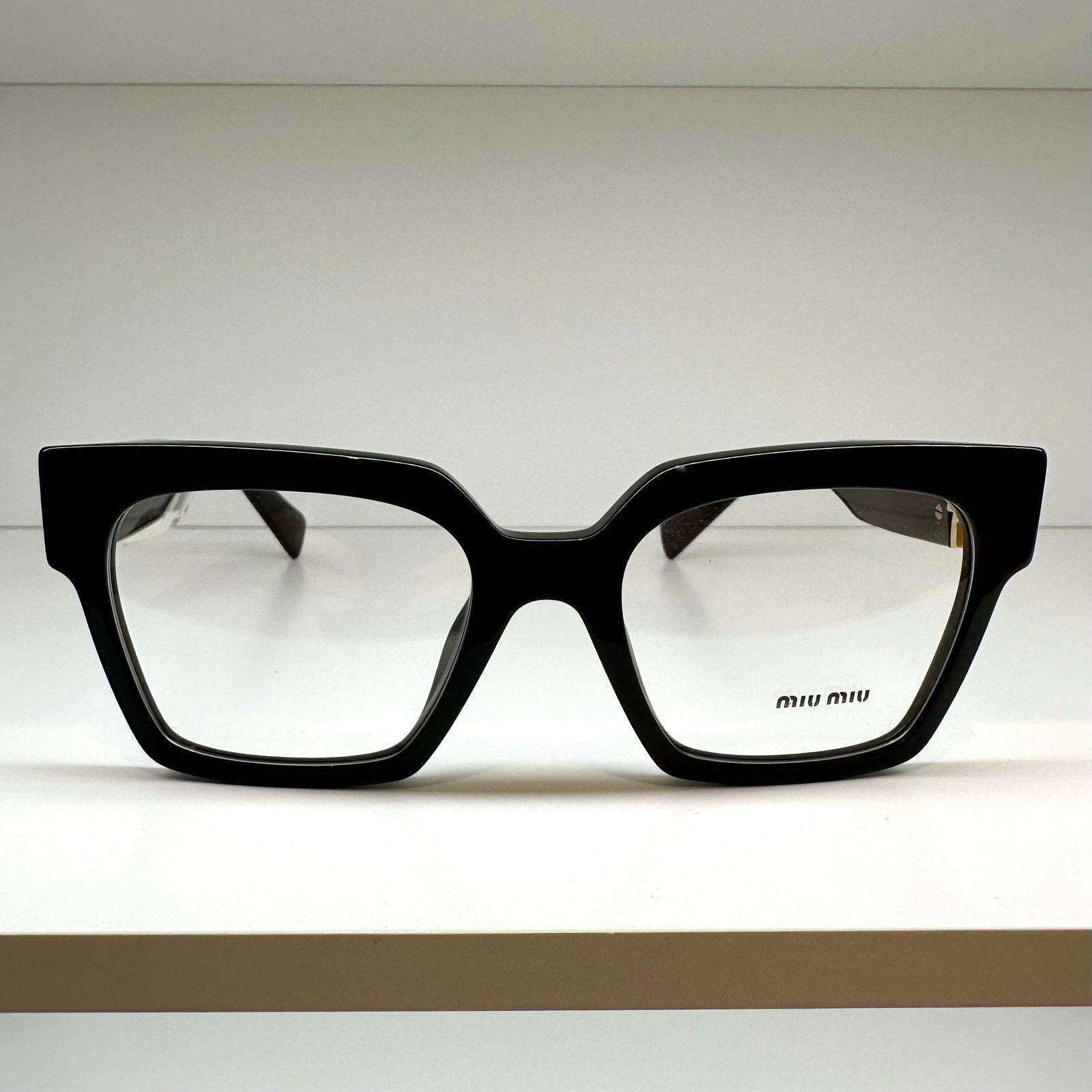 Miu Miu MIU MIU Womens Eyeglasses Black Square Full Rim frames Size ONE SIZE - 2 Thumbnail