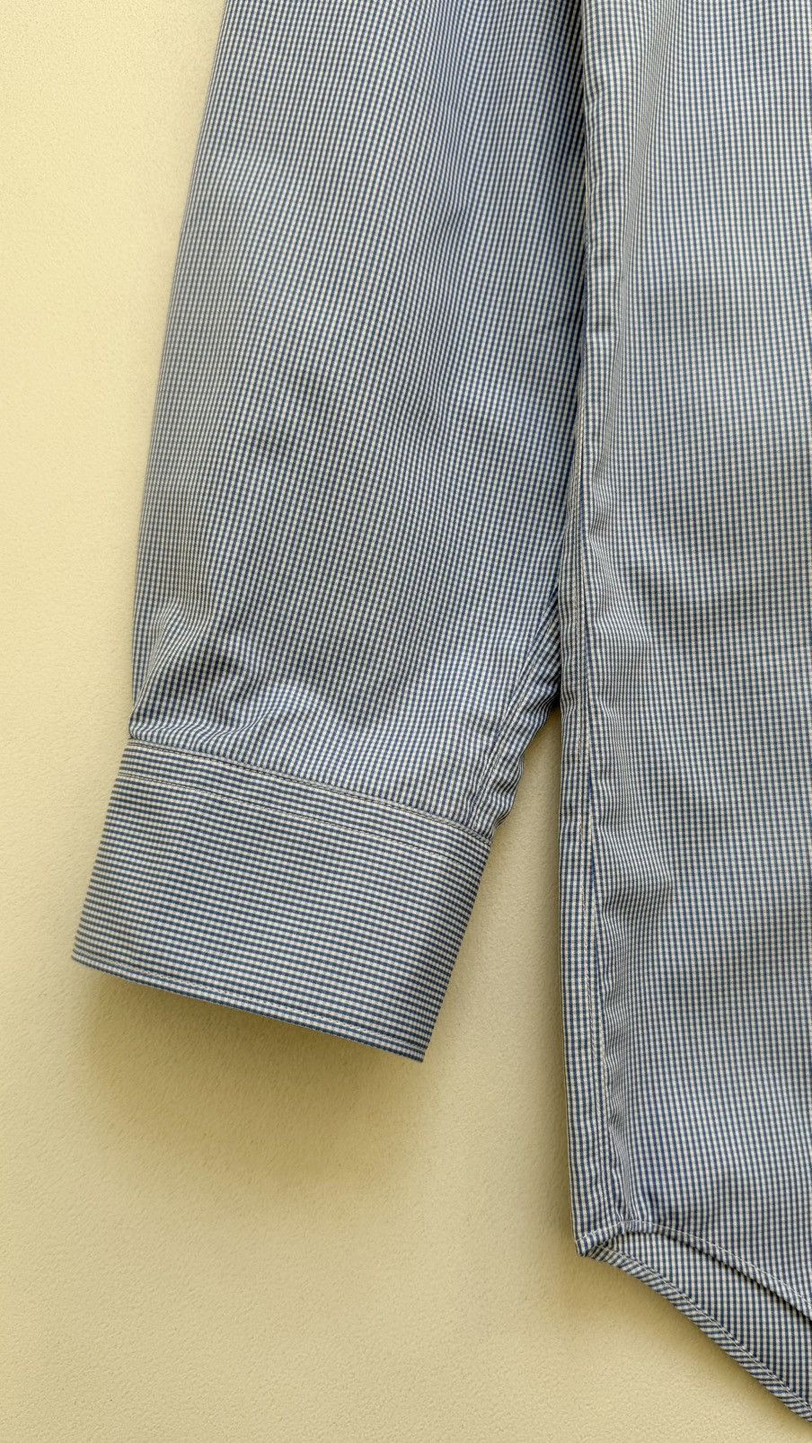 Comme des Garcons Blue/White Patch Work Check Gingham Shirt Size US M / EU 48-50 / 2 - 9 Thumbnail