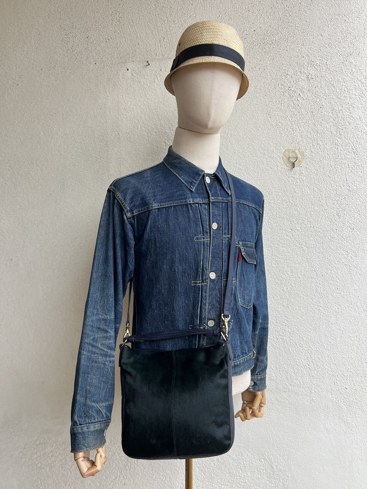 Leather Paul Smith Patina Leather Fur 2 Way Bag Size ONE SIZE - 1 Thumbnail