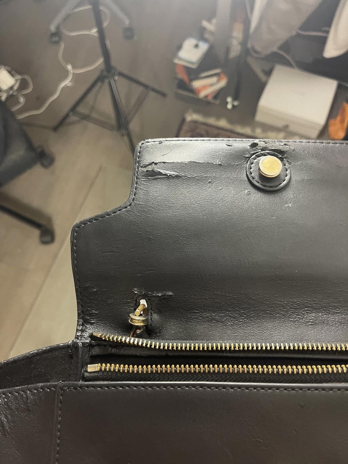Celine Celine - Black Leather Shoulder Bag Size ONE SIZE - 6 Thumbnail