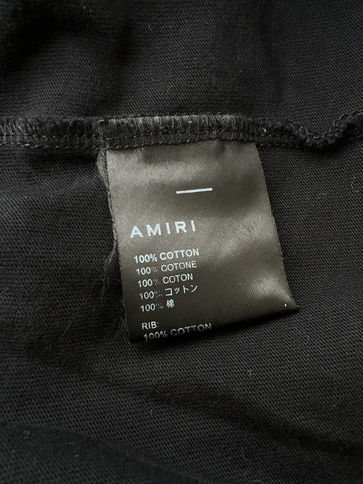 Amiri AMIRI Men's Preemo T-Shirt in Black Size US XXL / EU 58 / 5 - 5 Thumbnail