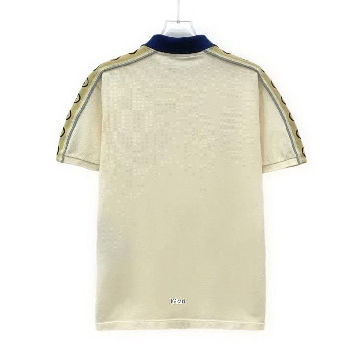 Gucci Gucci Beige Double G Logo Polo Shirt Size US XS / EU 42 / 0 - 2 Thumbnail