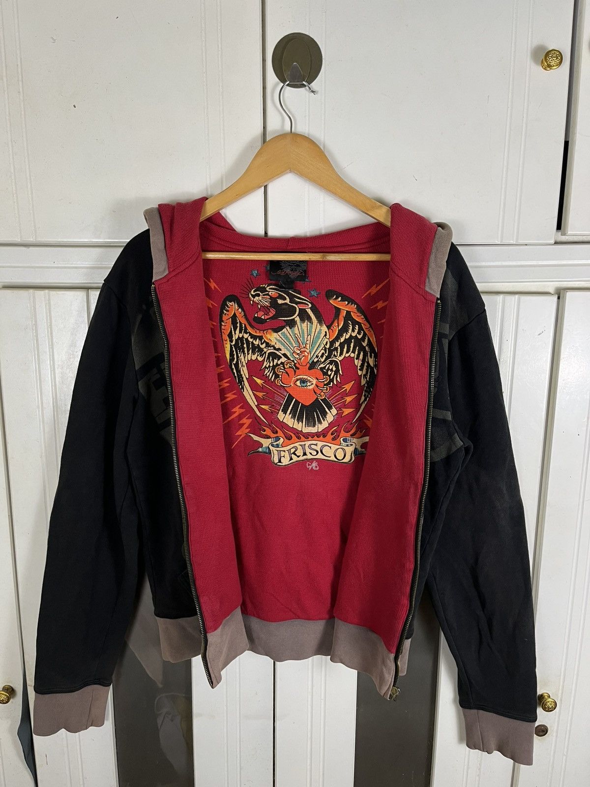 Ed Hardy × Japanese Brand × Vintage Vintage Edhardy FullPrint Hoodies Size US S / EU 44-46 / 1 - 4 Thumbnail