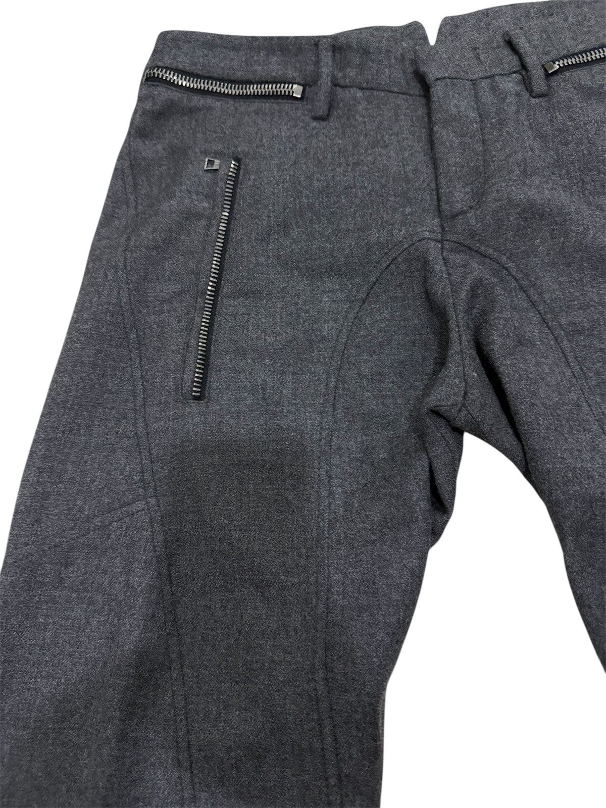 Designer × Neil Barrett NEIL BARRET DESIGN WOOL TECHNICAL ZIP TROUSERS Size US 34 / EU 50 - 4 Thumbnail