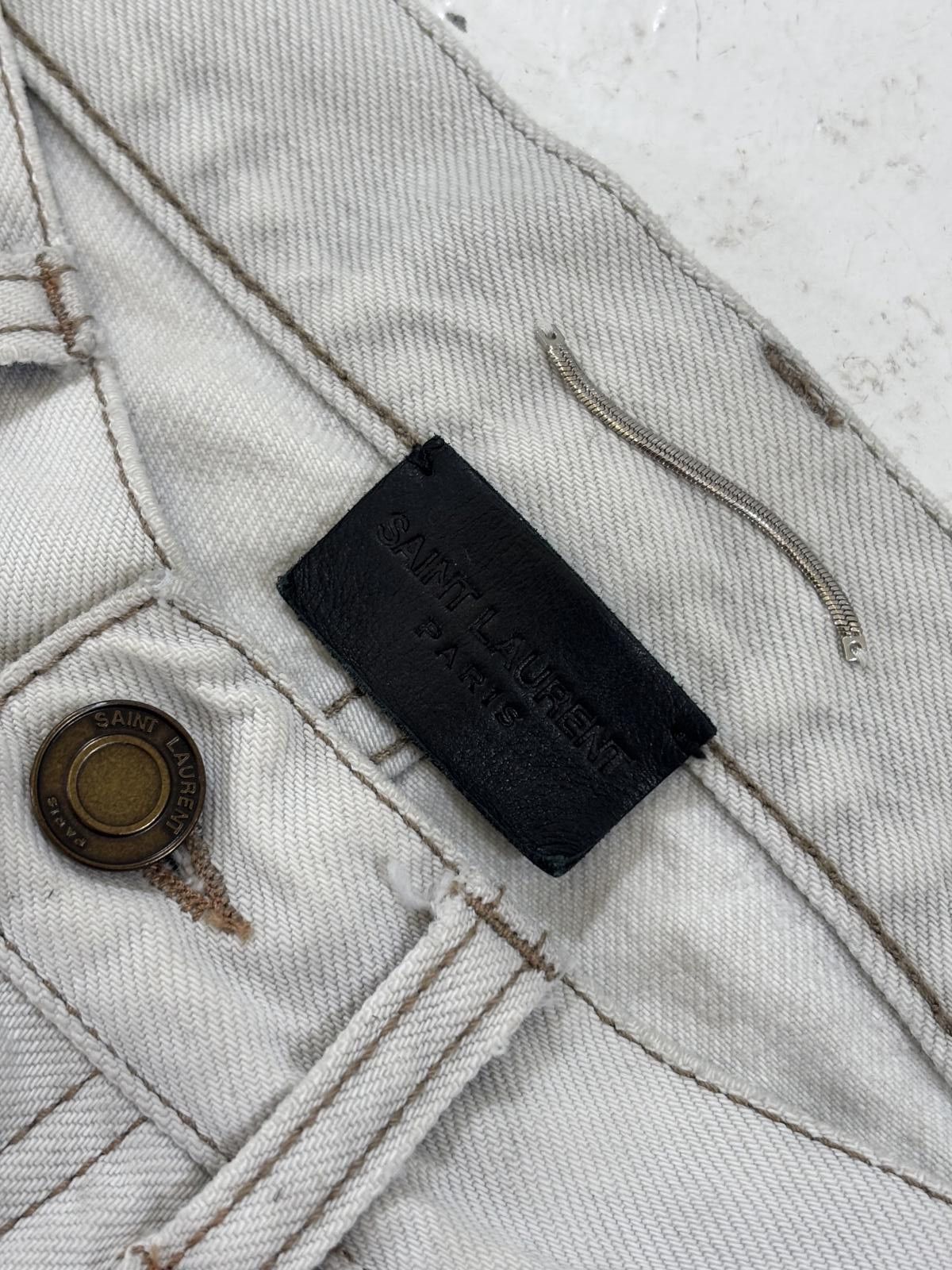 Saint Laurent Paris Saint Laurent Paris White D18 Denim Size US 29 - 5 Thumbnail