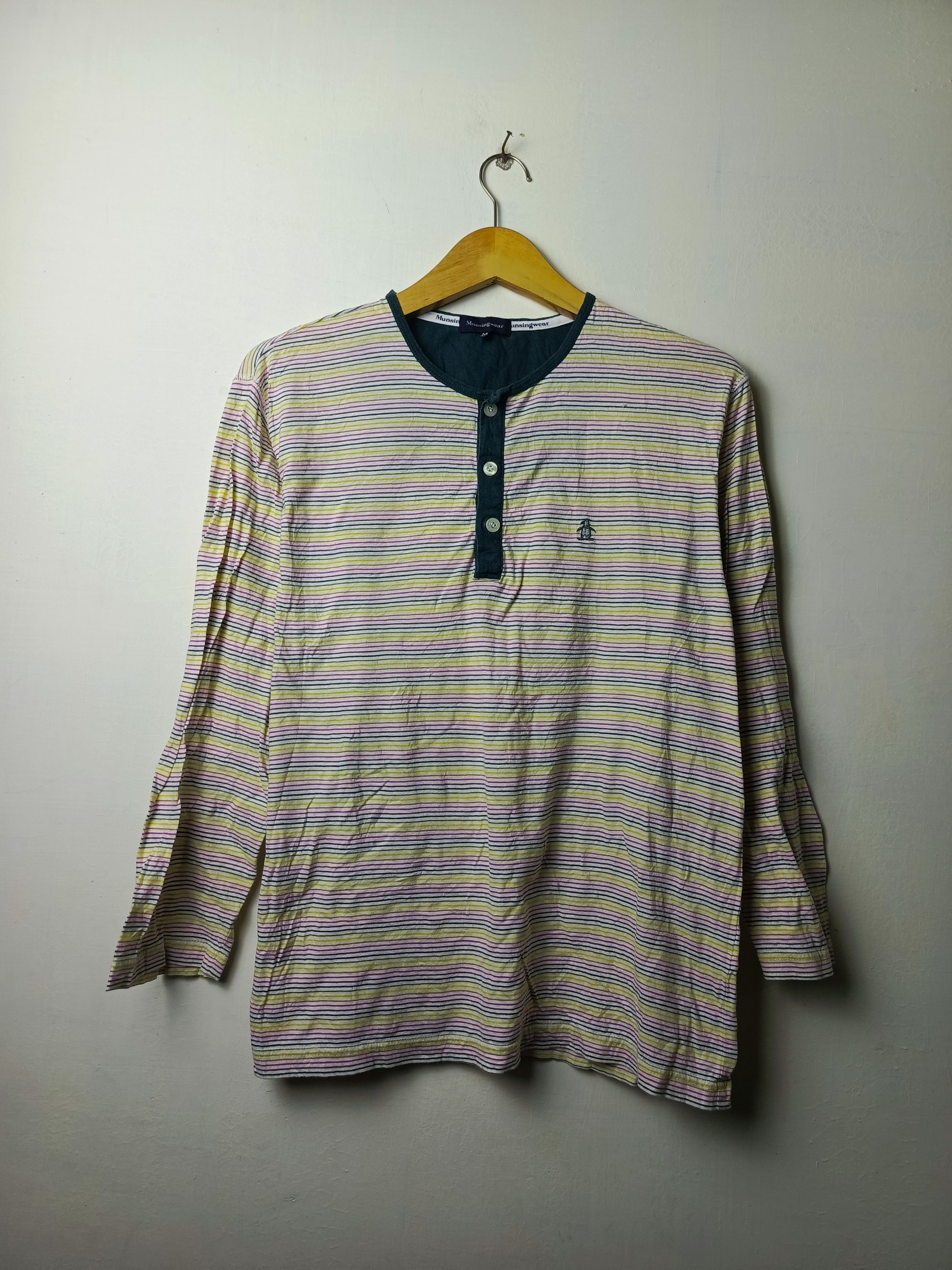 Other Munsingwear stripe long sleeve tshirt Size US M / EU 48-50 / 2 - 1 Thumbnail
