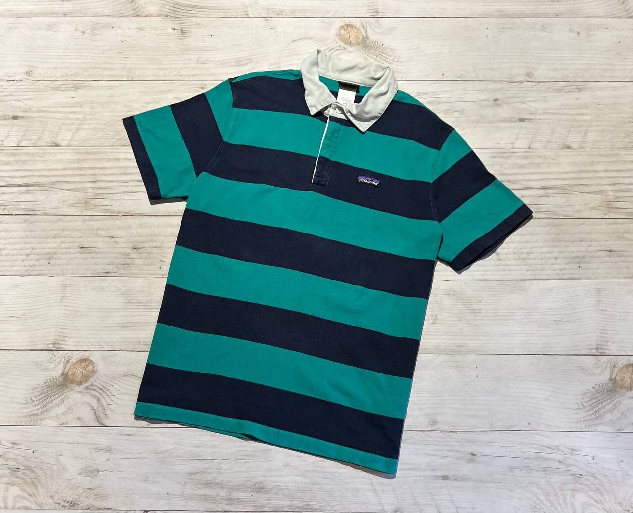 Vintage Vintage Patagonia Striped Rugby Polo Shirt Gorpcore Y2K Grailed