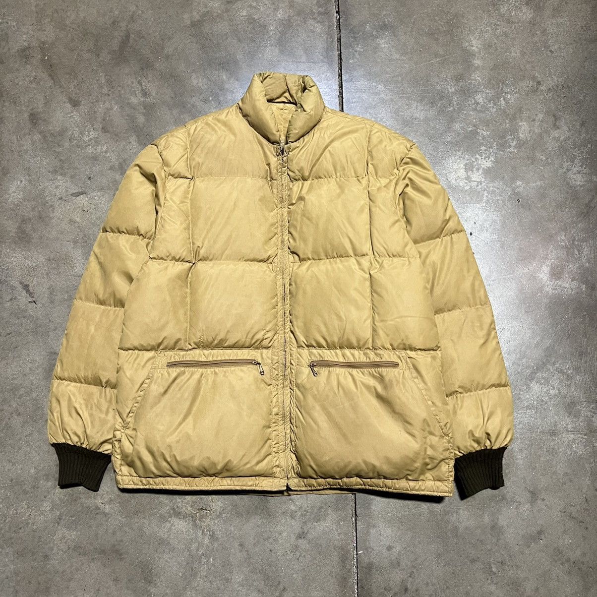 Vintage Black Sheep Puffer Jacket Down Quilted Talon Zip 70s