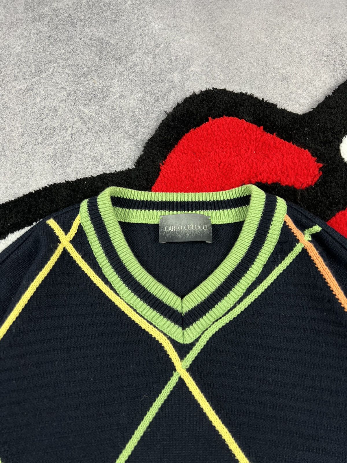 Carlo Colucci Vintage Carlo Colucci 3D Coogi Style Cable Knit Boxy Sweater Size US L / EU 52-54 / 3 - 4 Thumbnail