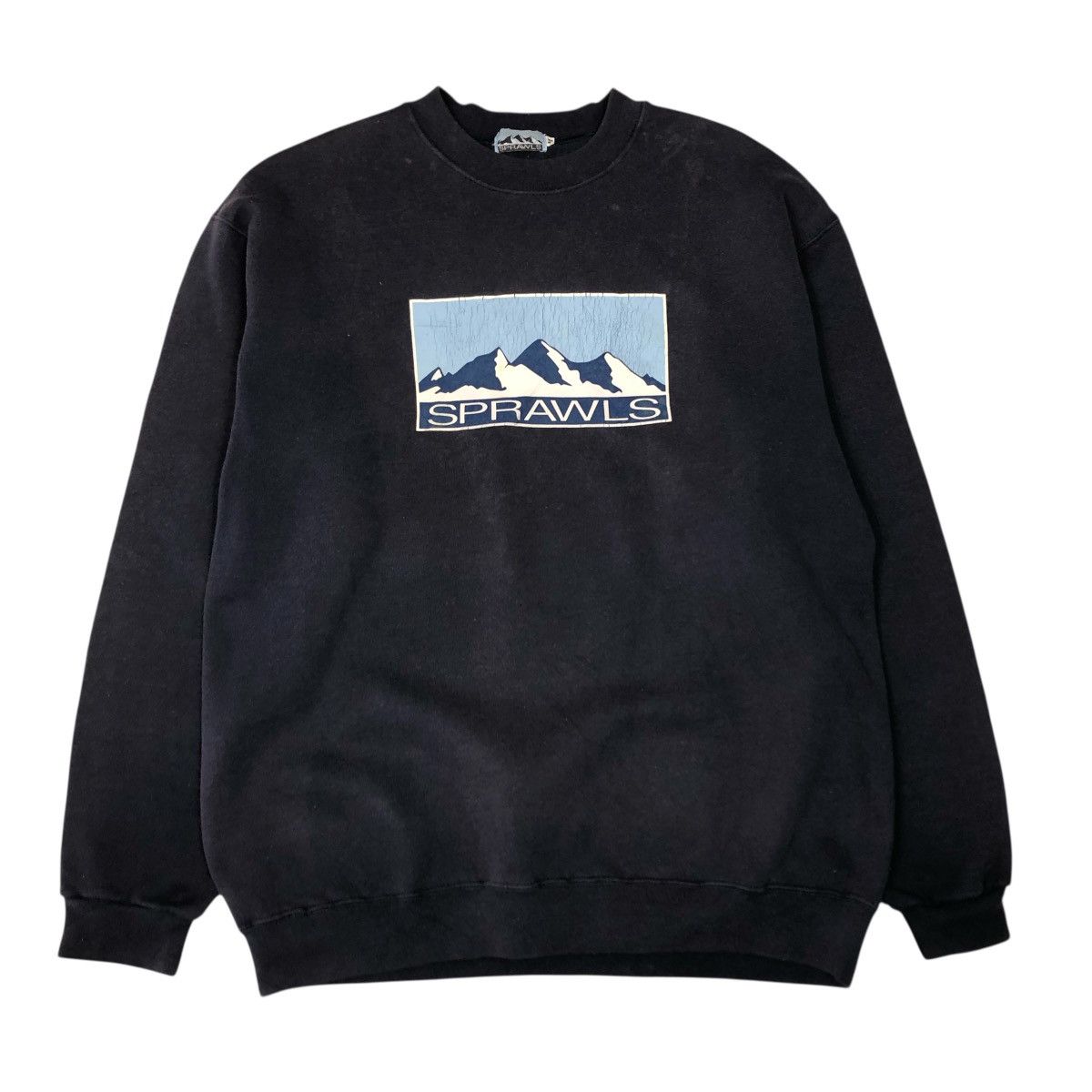 Vintage 📌Vintage Sweatshirt Crewneck Sprawls Big Logo Design Size US M / EU 48-50 / 2 - 1 Thumbnail