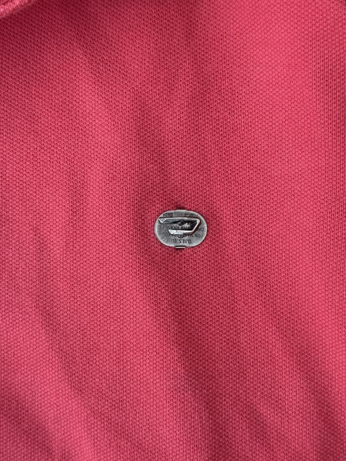 Diesel Vintage Diesel Pink Polo Shirt Size US XL / EU 56 / 4 - 5 Thumbnail