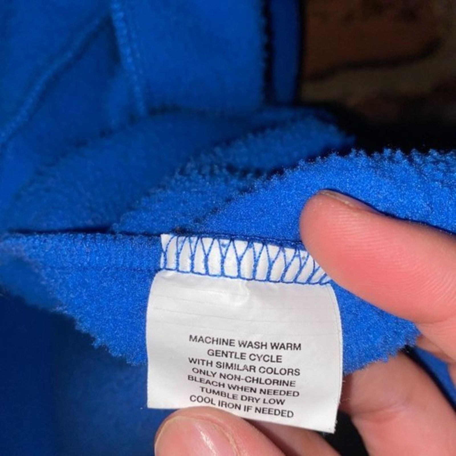 Other Mountain Lake Vintage Blue Fleece Sleeveless Full Zip Vest Size M / US 6-8 / IT 42-44 - 8 Thumbnail