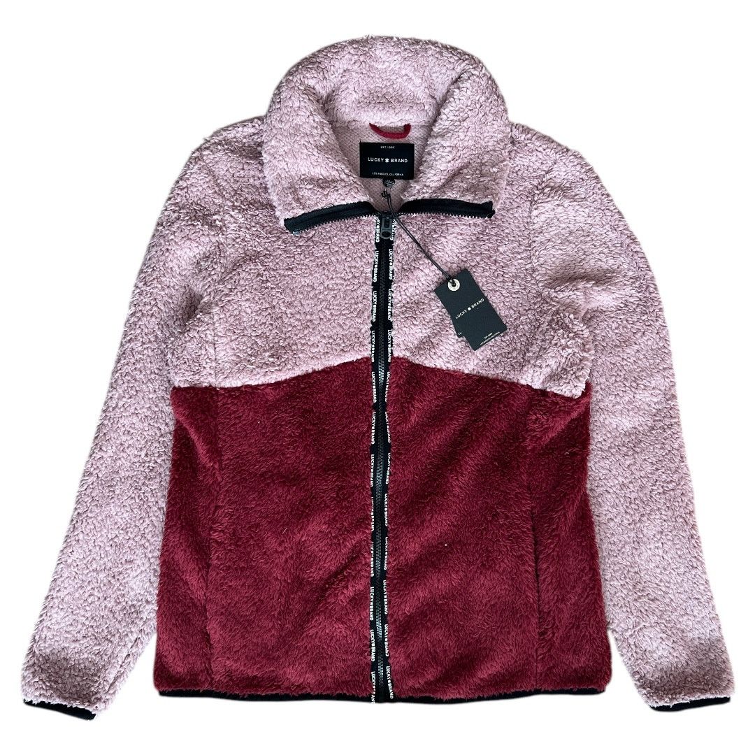 Lucky Brand Lucky Brand Wine/Muave Faux Shearling Jacket, M Size M / US 6-8 / IT 42-44 - 2 Thumbnail
