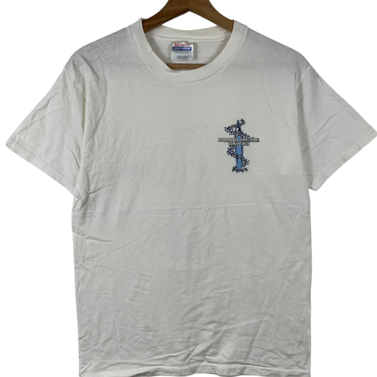 Vintage Vintage NORTH SHORE HAWAII Ying Yang Surf Longboard Tee Size US S / EU 44-46 / 1 - 3 Thumbnail