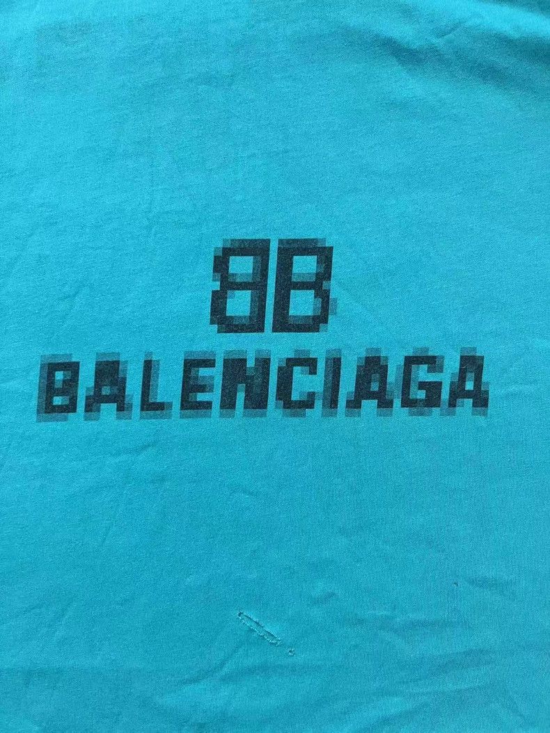Balenciaga Balenciaga Mosaic Blur Logo BB Letters Loose Ripped Made O Size US M / EU 48-50 / 2 - 3 Thumbnail