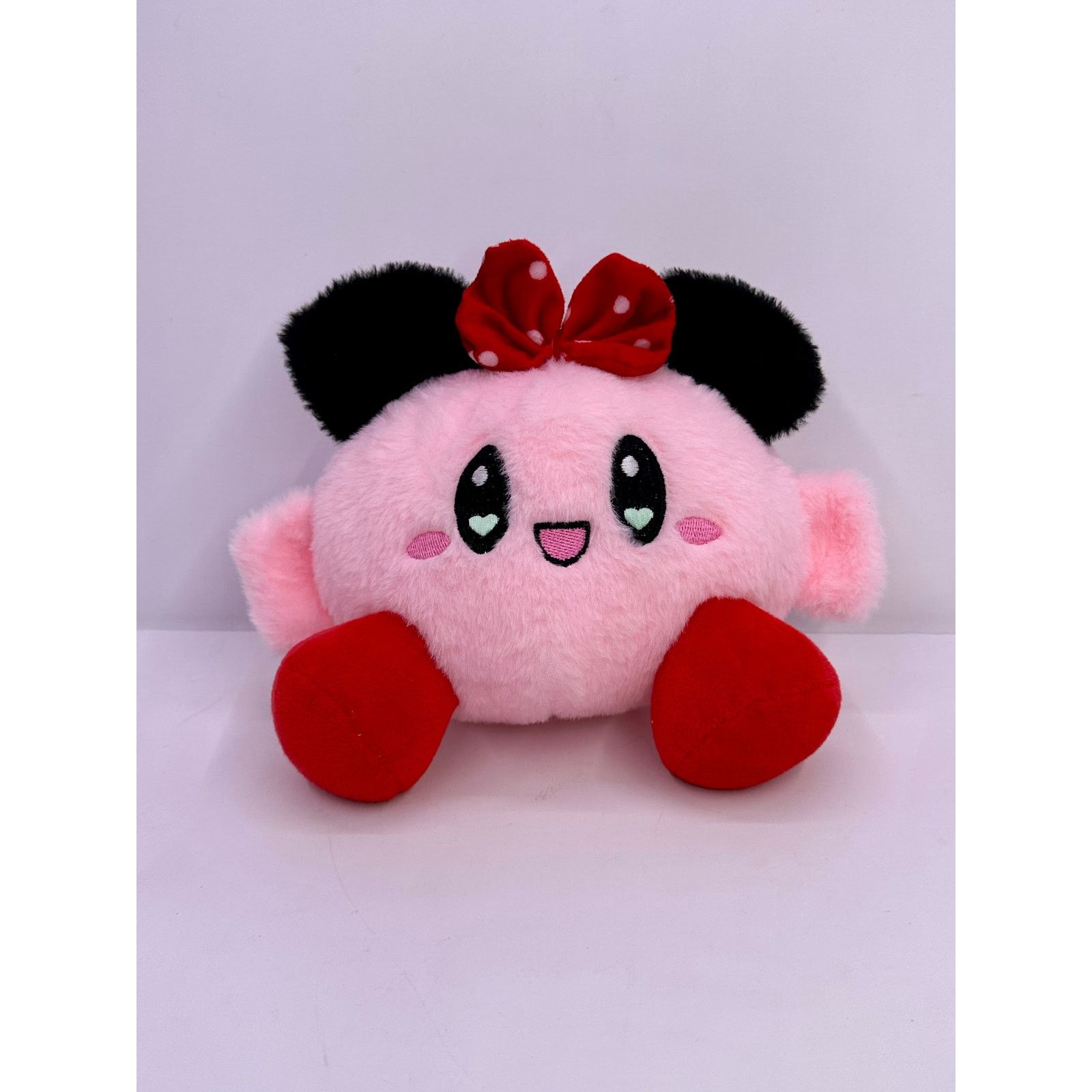 Nintendo Rare Heart eyes Kirby Iconic Nintendo Super Soft Plushie Size ONE SIZE - 5 Thumbnail