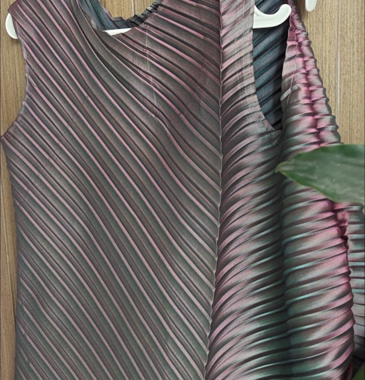 Issey Miyake Diagonal-striped Asymmetric Ruched Dress Size M / US 6-8 / IT 42-44 - 5 Thumbnail