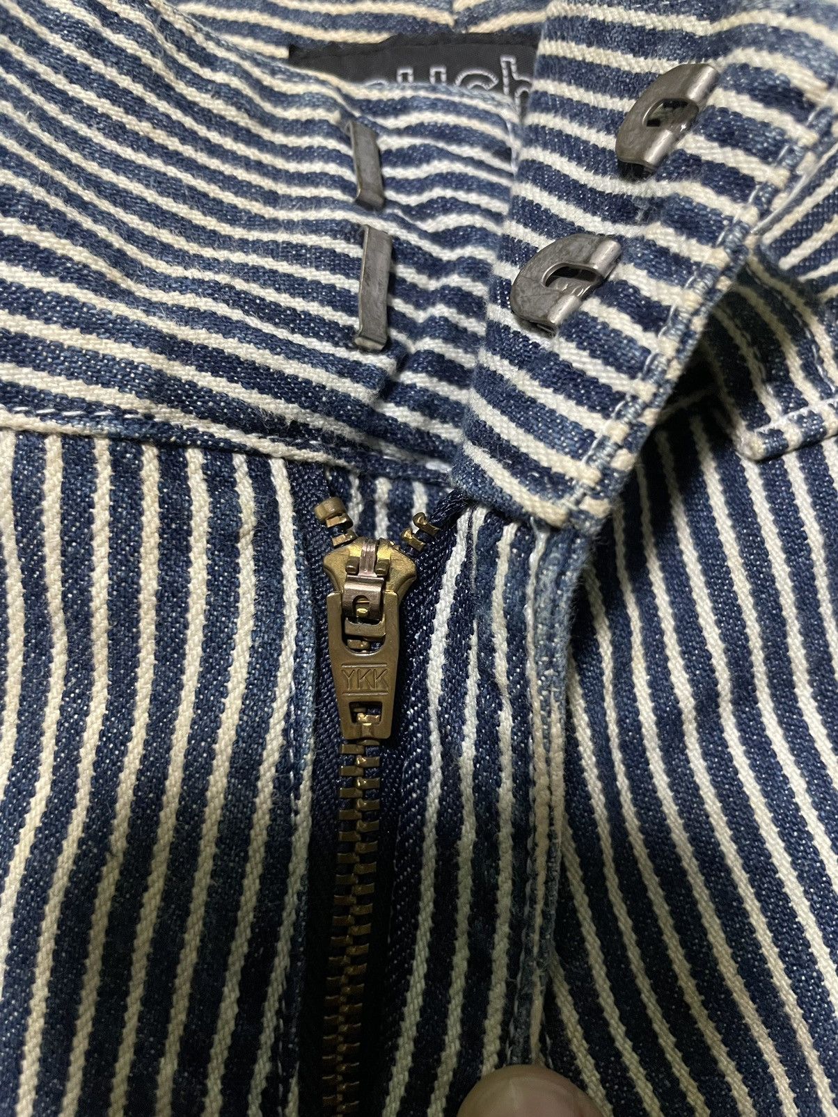 Japanese Brand × Vintage Vintage Puch x Hickory Stripe Denim Size US 32 / EU 48 - 3 Thumbnail