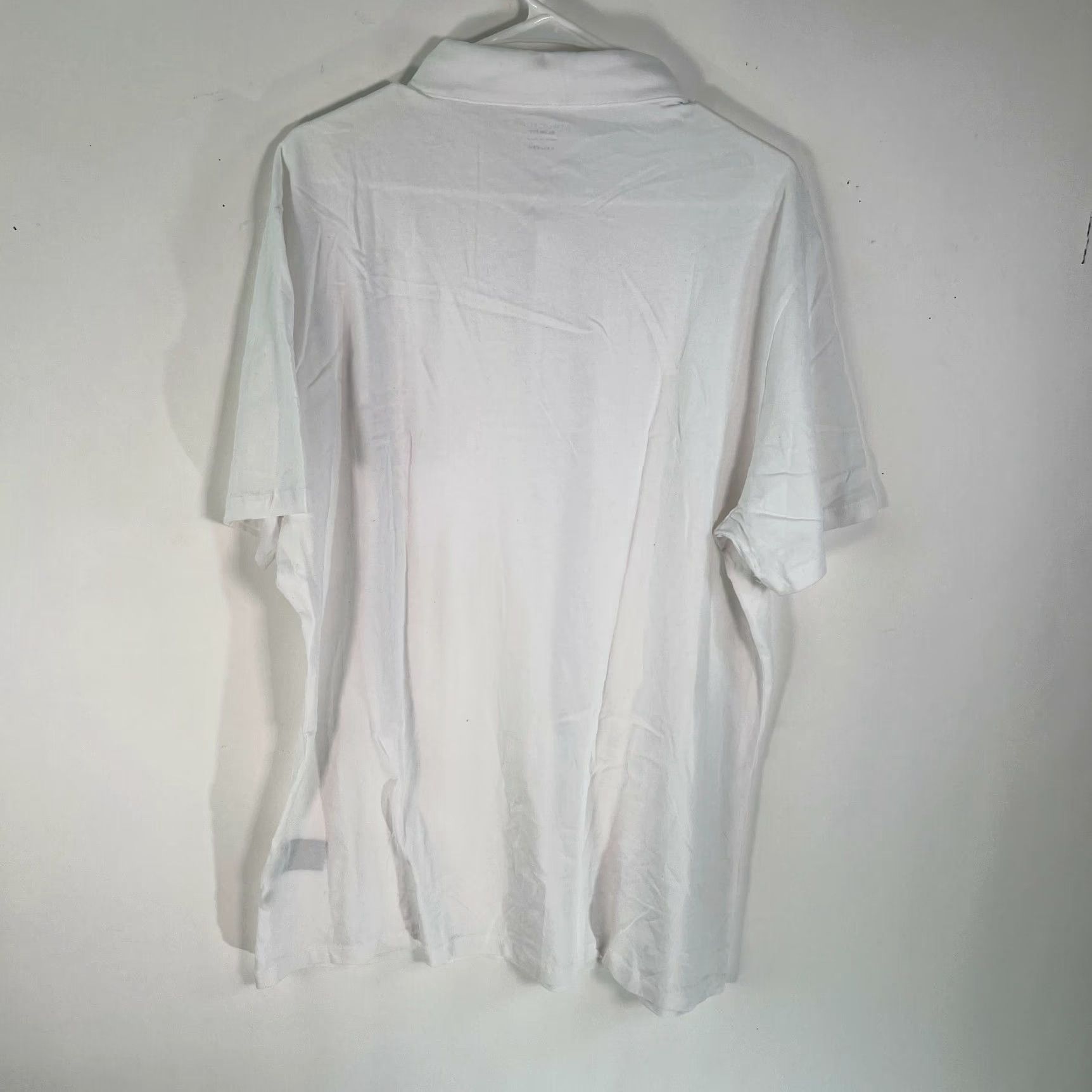 Vintage Structure Polo Shirt XXL White – 100% Cotton – Men’s Short Sleeve Polo, Regular Fit, Button Closure, Collared Size US XXL / EU 58 / 5 - 2 Thumbnail