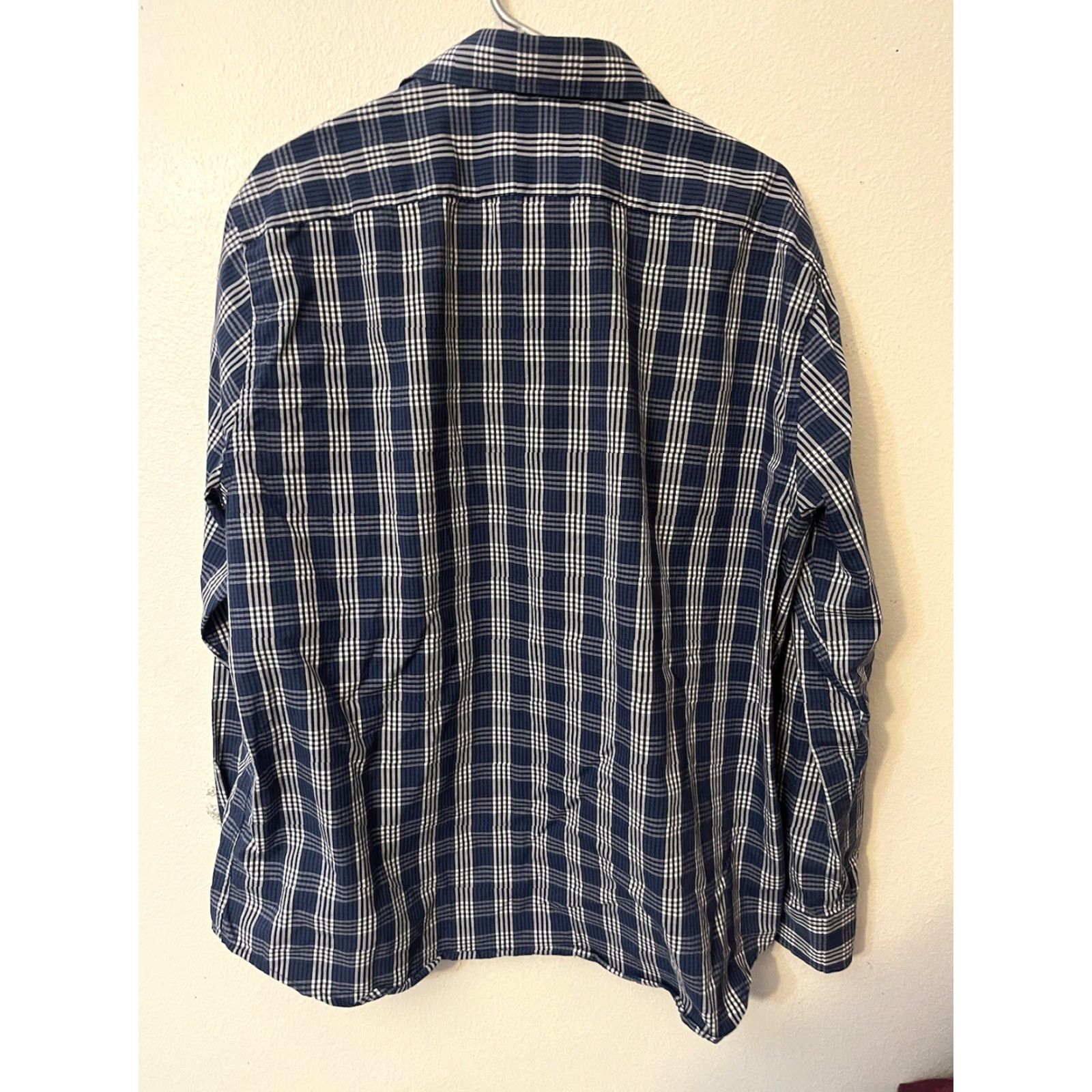 Lucky Brand Lucky Brand Shirt Mens XL Slim Fit Blue White Plaid Long Sleeve Button Up Size US XL / EU 56 / 4 - 3 Thumbnail