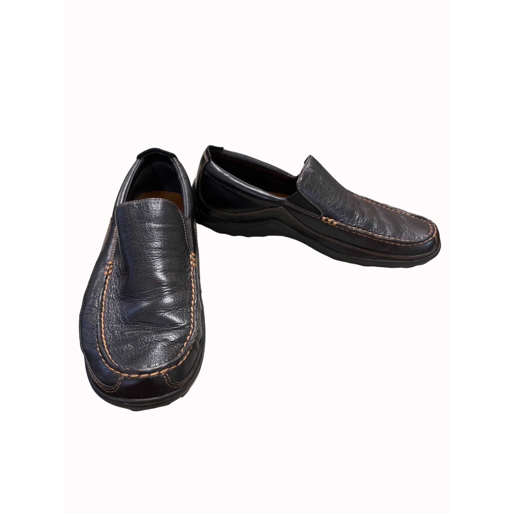 Cole Haan Cole Haan men’s dark brown leather slip on loafer shoes size Size US 10 / EU 43 - 2 Thumbnail