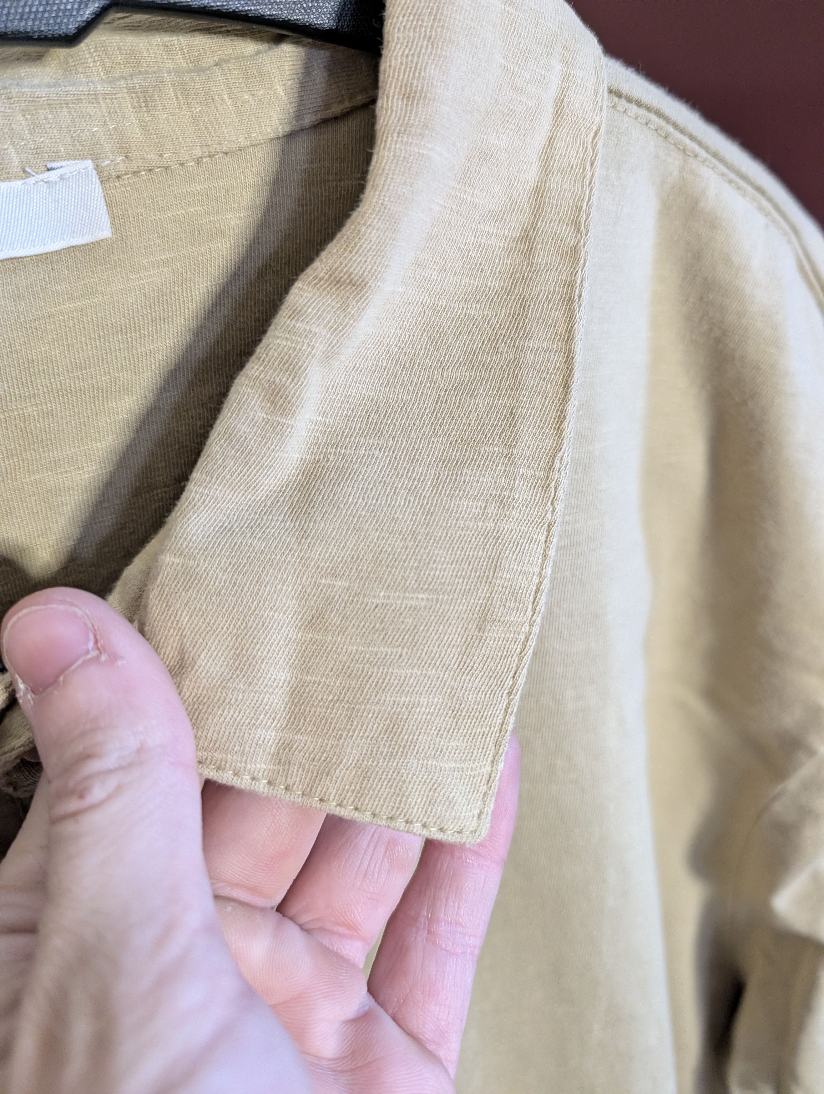 Onia Beige natural fiber textured polo shirt Size US XXL / EU 58 / 5 - 3 Thumbnail