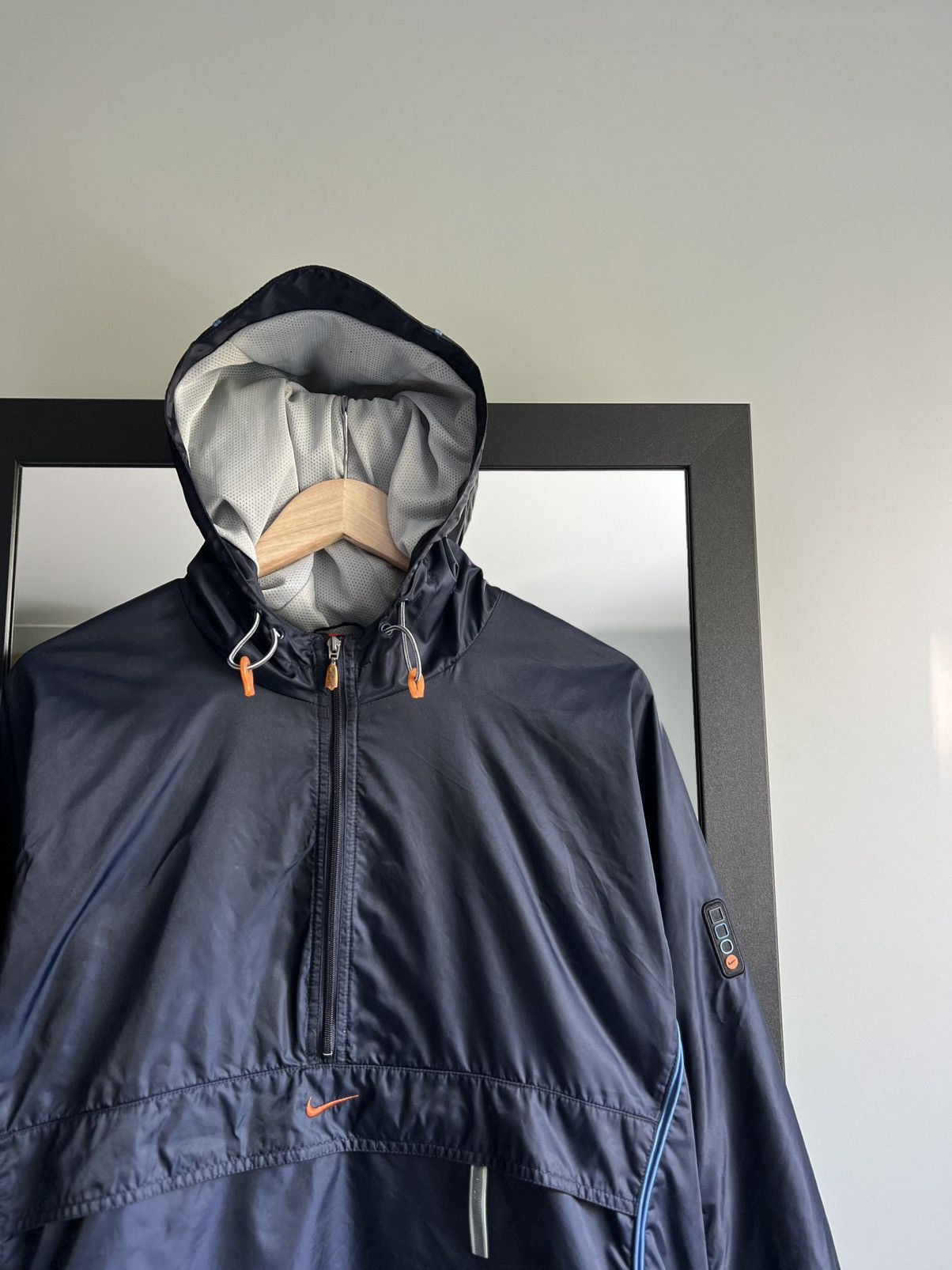 Nike Vintage 90’s Nike Swoosh Nylon Anorak Jacket Size US XL / EU 56 / 4 - 7 Thumbnail