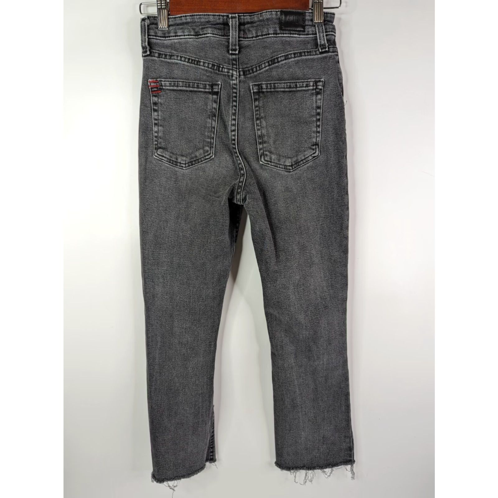 Bdg BDG Jeans Women's 25 Gray Kick Flare High Rise Cropped Raw Hem Denim Size 42" / US 20 - 4 Thumbnail