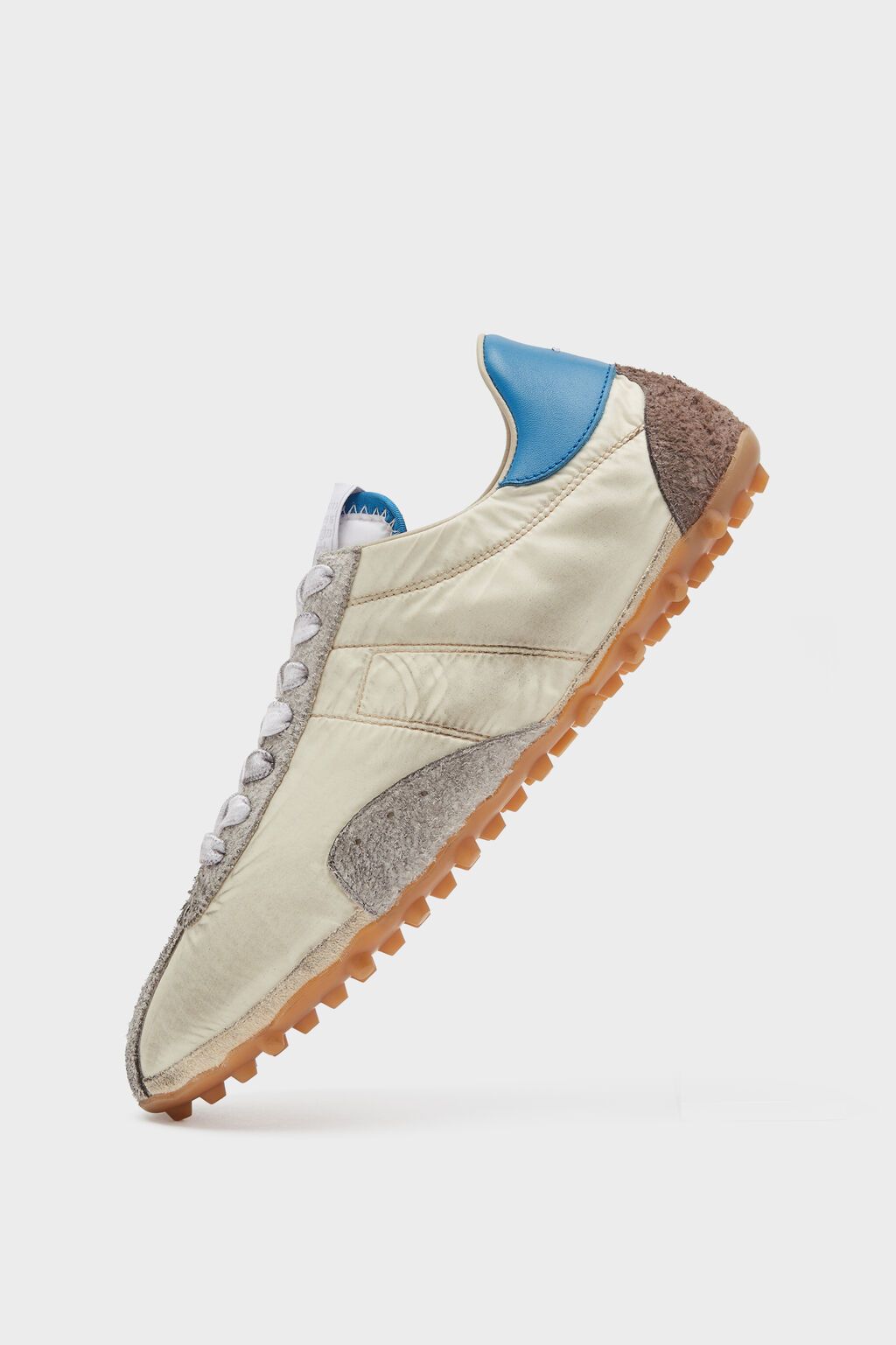 Maison Margiela os11x0326 Sprinters Nylon & Leather Low-Top Sneakers Size US 12 / EU 45 - 2 Thumbnail