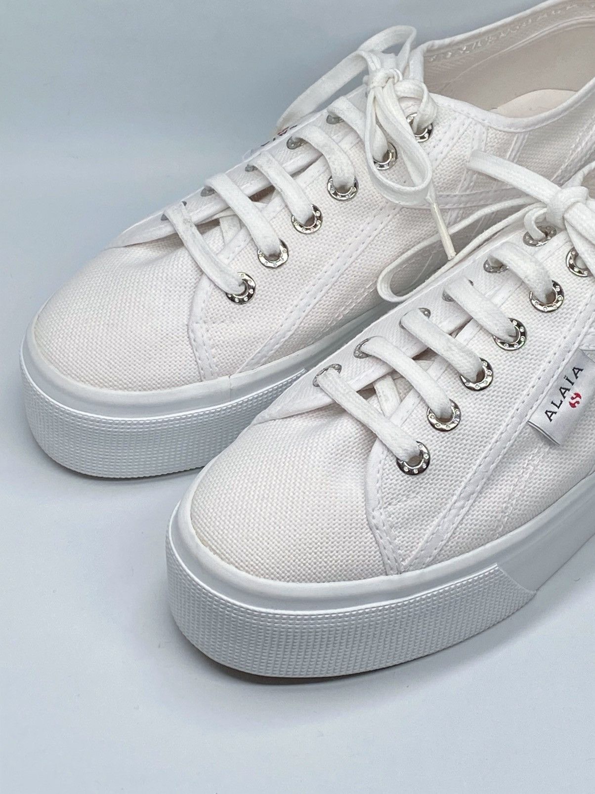 Alaia Alaia Superga 2740 Platform Canvas Sneaker Size US 9.5 / IT 39.5 - 4 Thumbnail