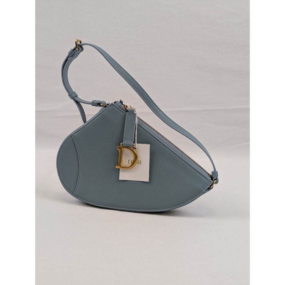 Dior o1rshd1 Size: OS / Saddle Rodeo Pouch in Slate Blue Size ONE SIZE - 3 Thumbnail