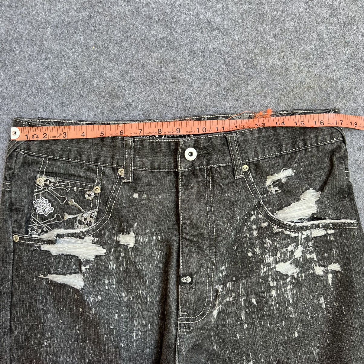 Southpole × Vintage 💥RARE💥 Vintage South Pole Crossbone Baggy Jeans Size US 34 / EU 50 - 6 Thumbnail
