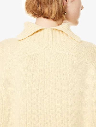 Jil Sander o1y1025 Turtleneck Cashmere Blend Sweater in Light Yellow Size S / US 4 / IT 40 - 4 Thumbnail