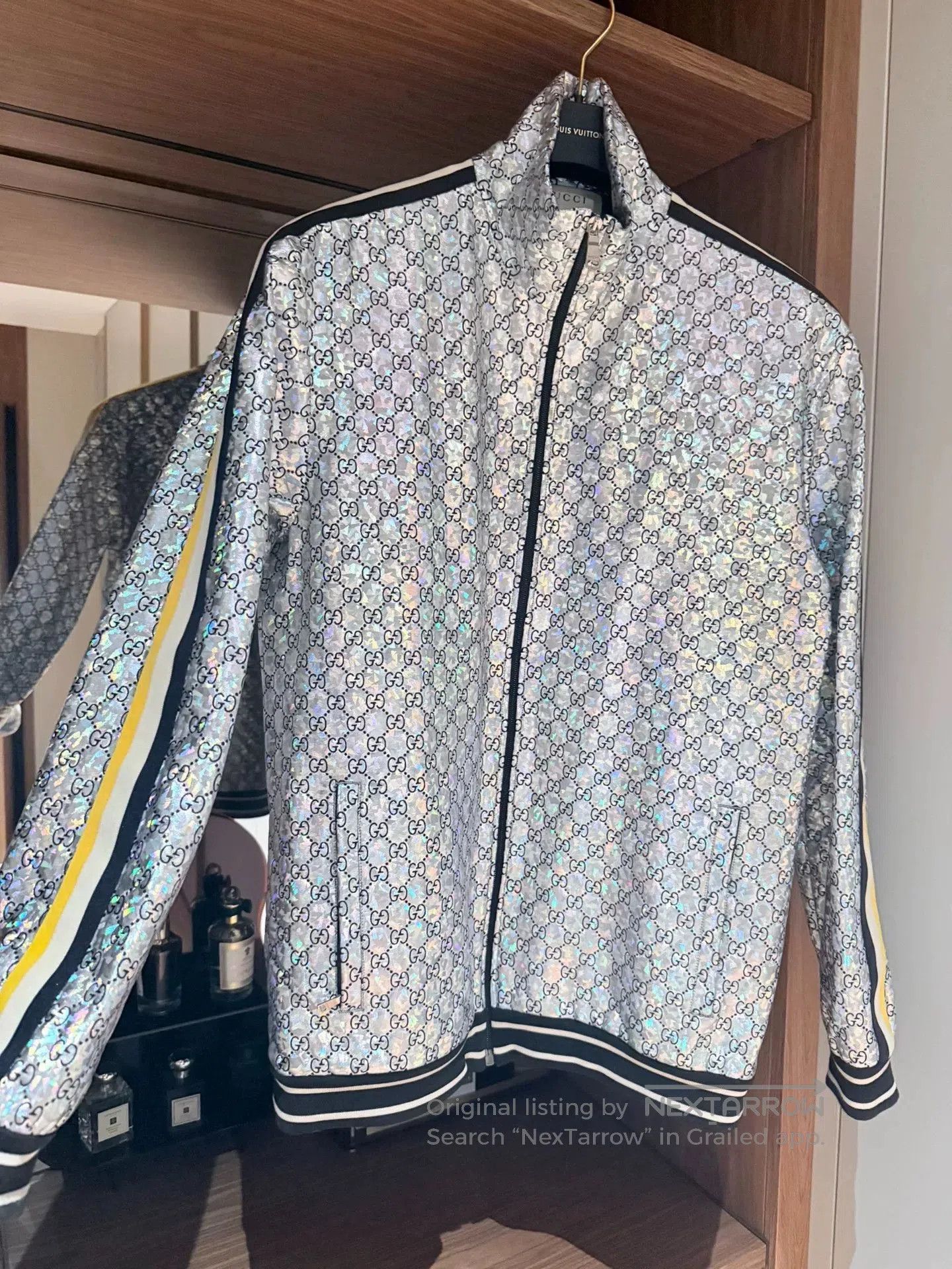Gucci Gucci Silver Double G Sporty Jacket. Size US M / EU 48-50 / 2 - 3 Thumbnail