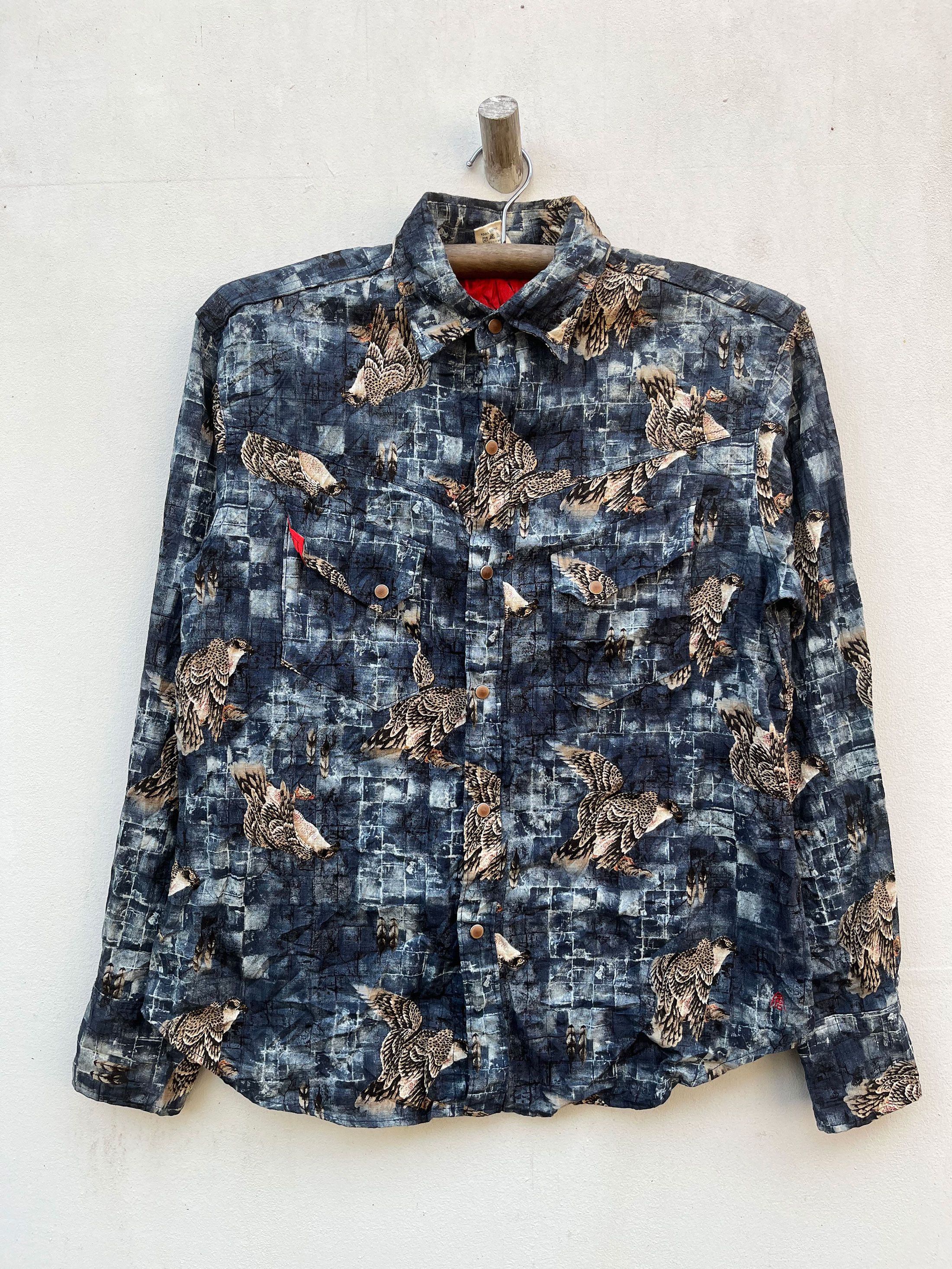 Eternal × Japanese Brand Eternal Japan Full Printed Eagles Western Pearl Snap Shirt Size US M / EU 48-50 / 2 - 1 Thumbnail