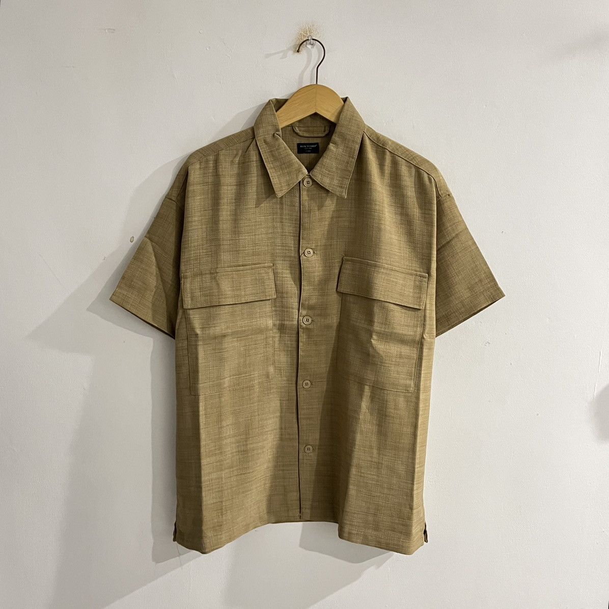 Japanese Brand Back Number Short Sleeve Button Up Size US XL / EU 56 / 4 - 1 Thumbnail
