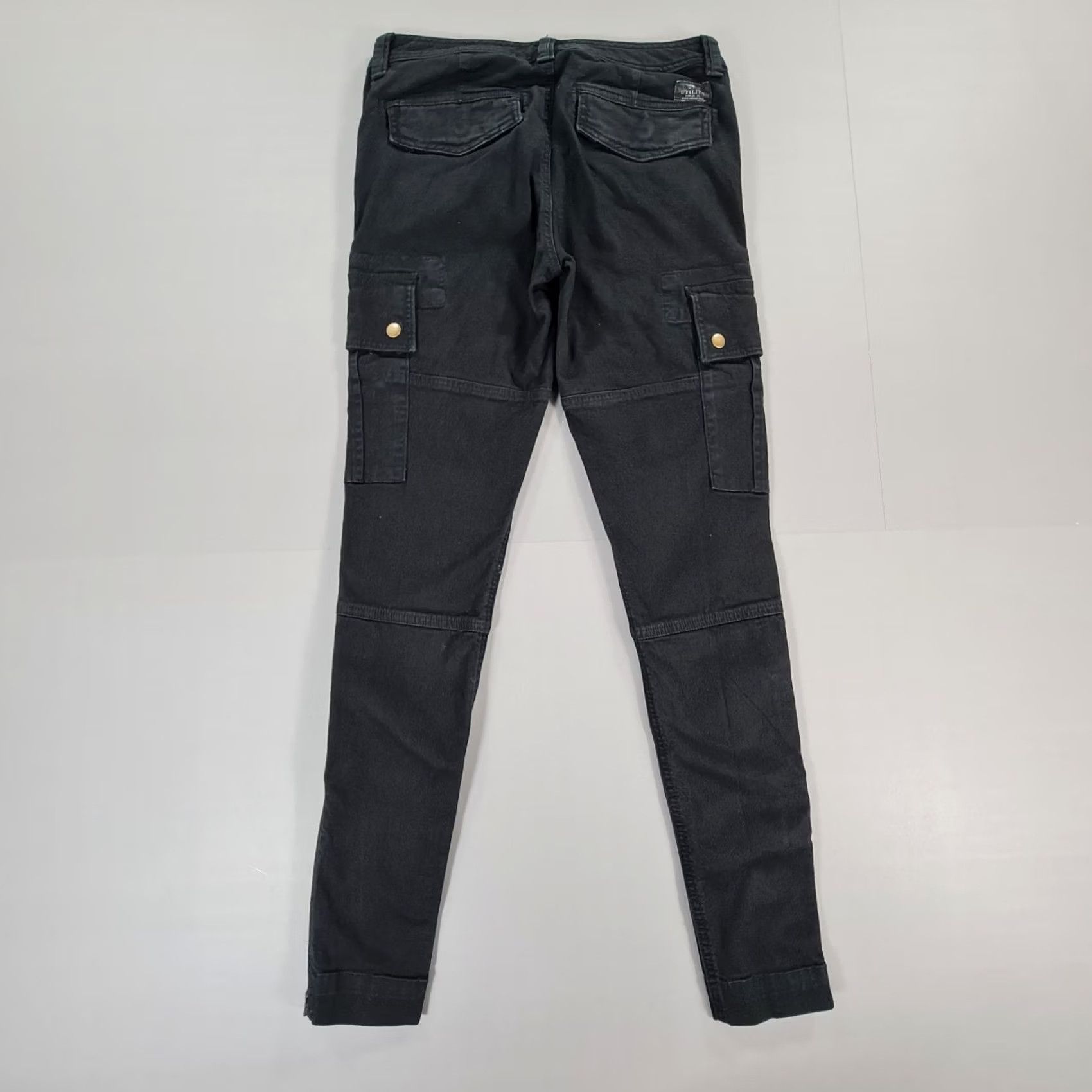 Polo Ralph Lauren Polo Ralph Lauren Womens Cargo Trousers Black 6 UK Cotton Pants Polyester Elastane Size 28" / US 6 / IT 42 - 7 Thumbnail